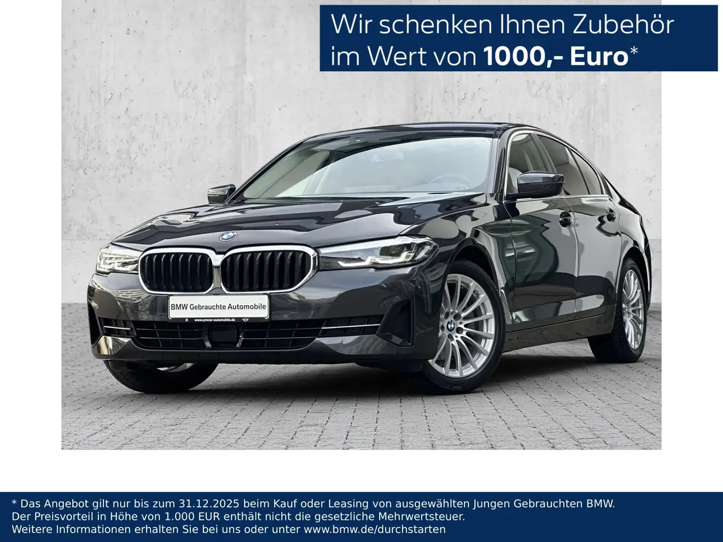 BMW 520 d LED Navi PA RFK DA ACC Standh. PDC Shz Grau - 1