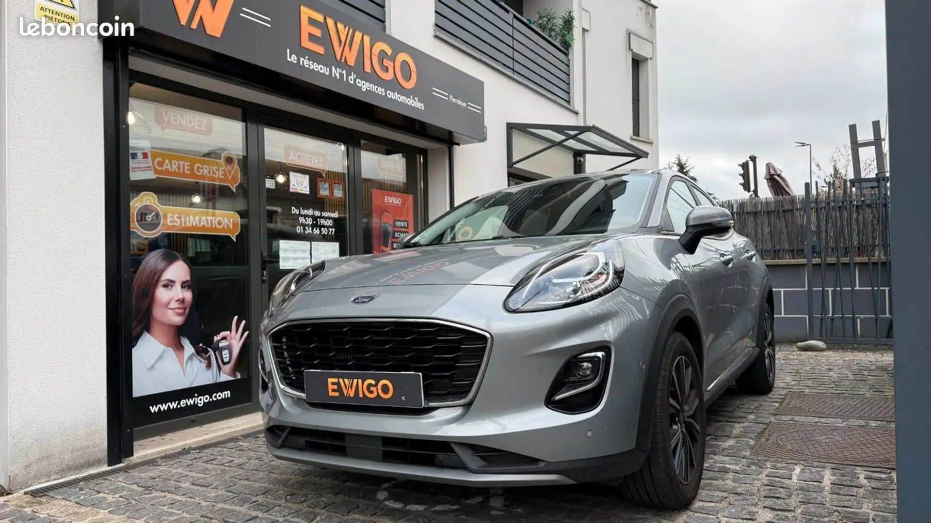 Ford Puma 1.0 flexifuel 125ch titanium business garantie janvier 2027 -entretien complet Grijs - 1