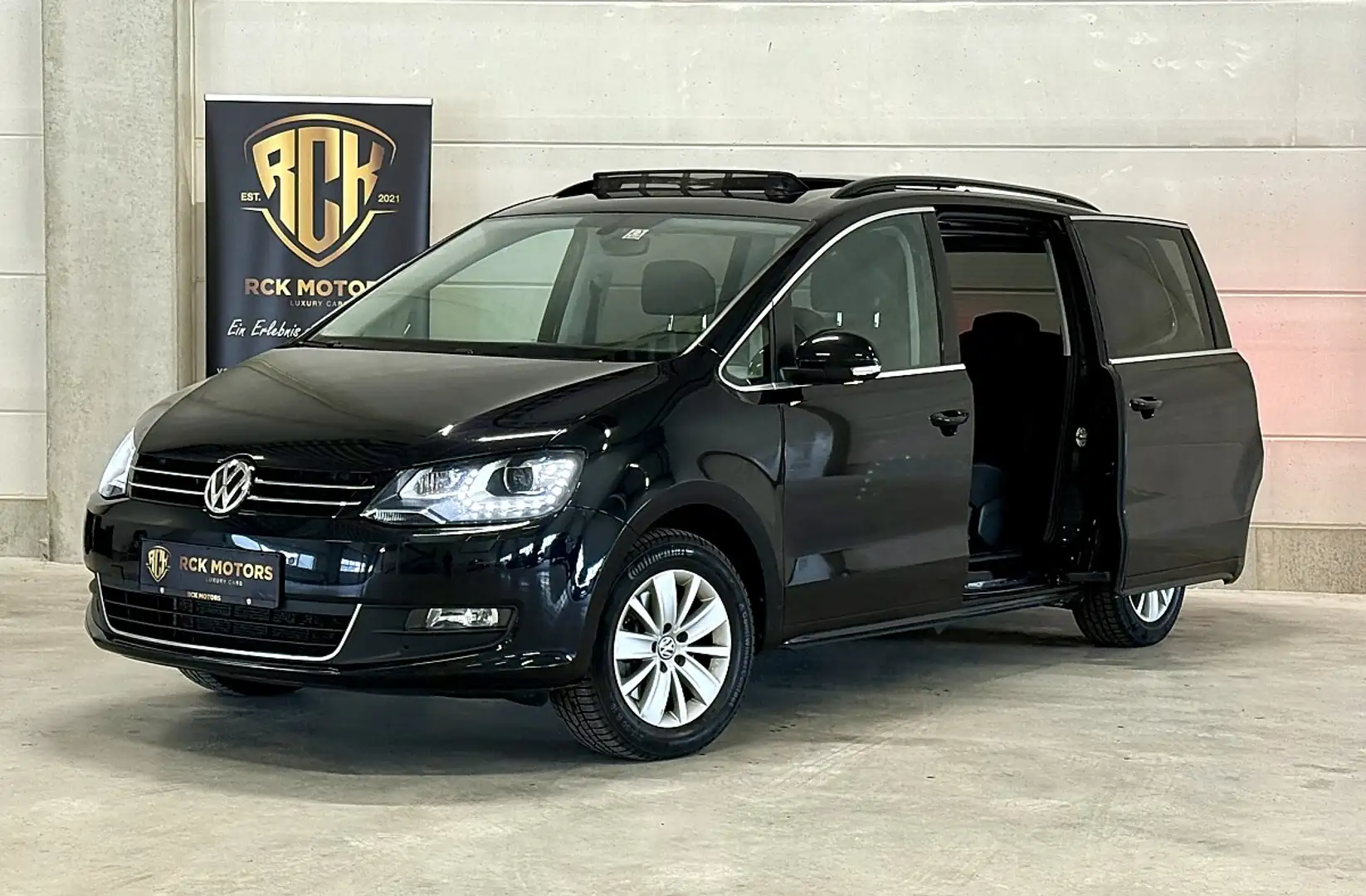 Volkswagen Sharan Family SCR 2,0 TDI DSG***PANO***1-Besitz*** Schwarz - 2