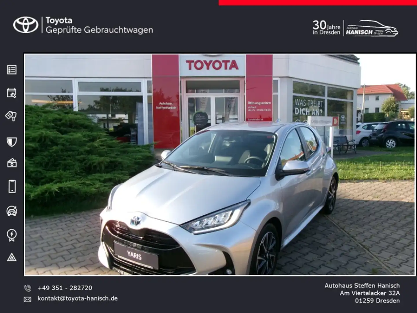 Toyota Yaris Hybrid 1.5 VVT-i Team Deutschland Argent - 1