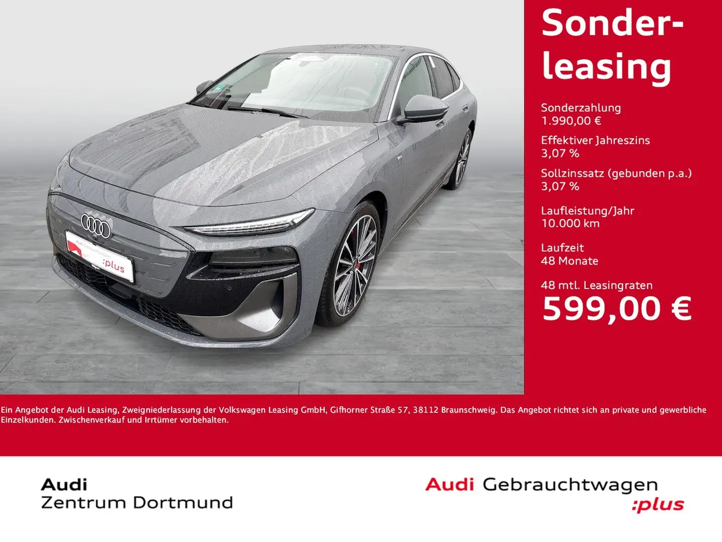 Audi A6 e-tron Sportback quattro S LINE AHK ACC LM20 Gris - 1