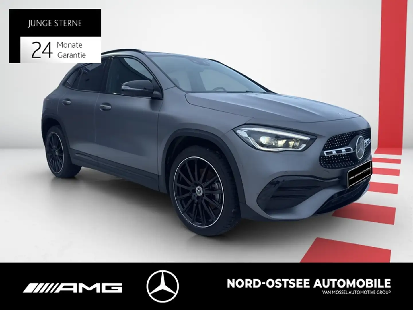 Mercedes-Benz GLA 250 e AMG NAVI AHK 360 NIGHT MULTIBEAM SHZ Gris - 2