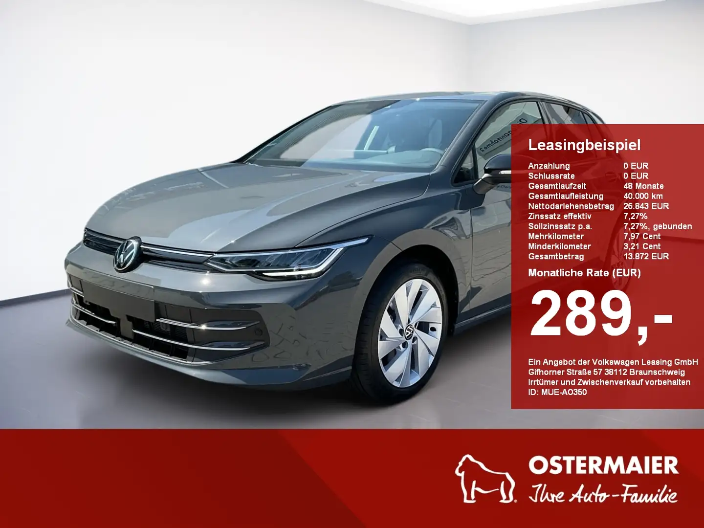 Volkswagen Golf VIII GOAL 1.5TSI 116PS 6-Gang 5J-GARANTIE.AHK.NAVI Gris - 1