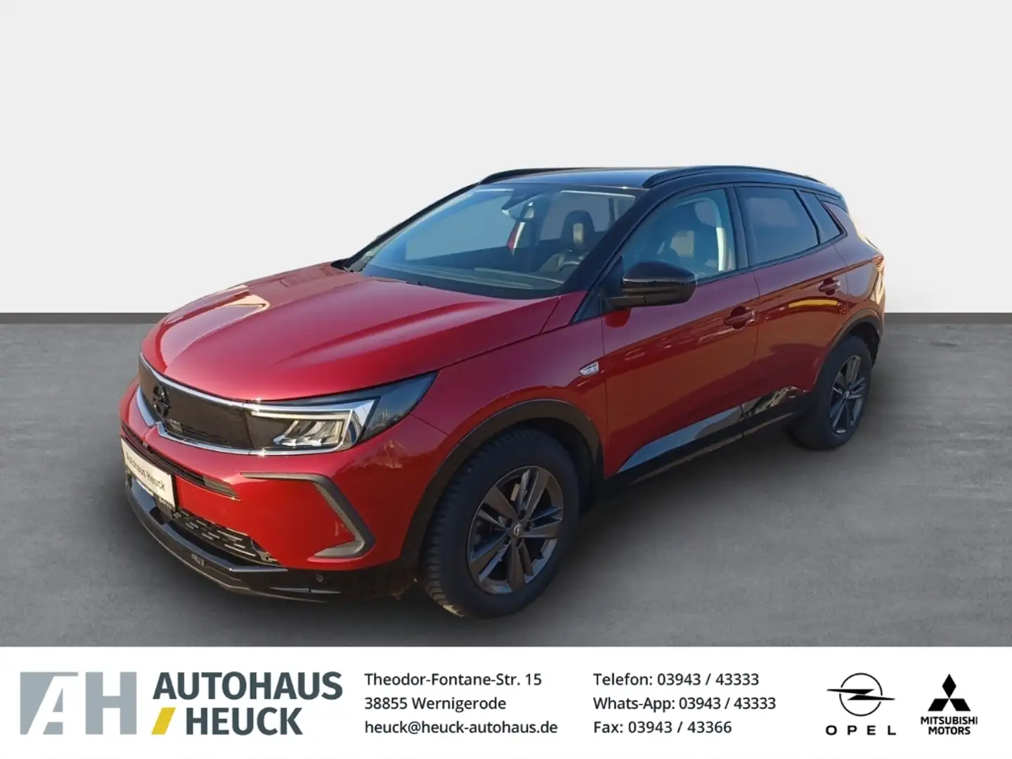 Opel Grandland GS Line 1.2 Turbo Navi Leder LED Apple CarPlay And Rot - 1