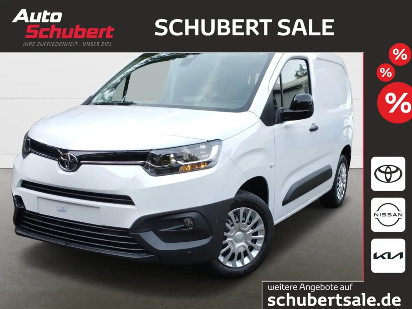 Toyota Proace City L1 Meister 1,5 D-4D Apple CarPlay Android Auto Mus Weiß - 1