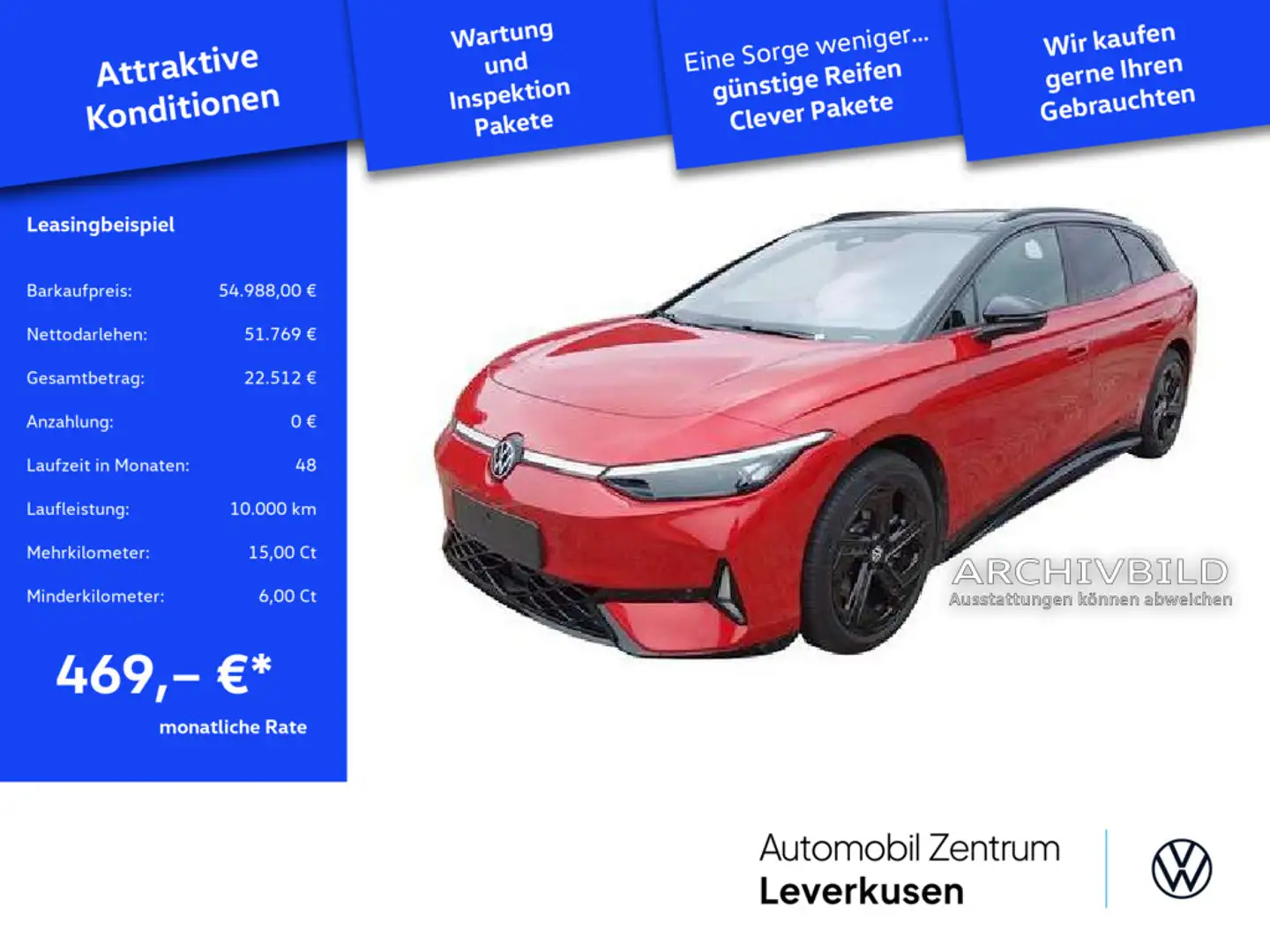 Volkswagen ID.7 Tourer GTX NAVI VIRT KAM 360° DCC CARPLAY Schwarz - 1