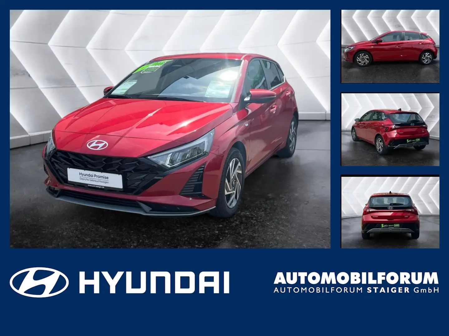 Hyundai i20 1.0 T-GDI Trend FLA 4xSHZ SpurH LED KlimaA Rot - 1