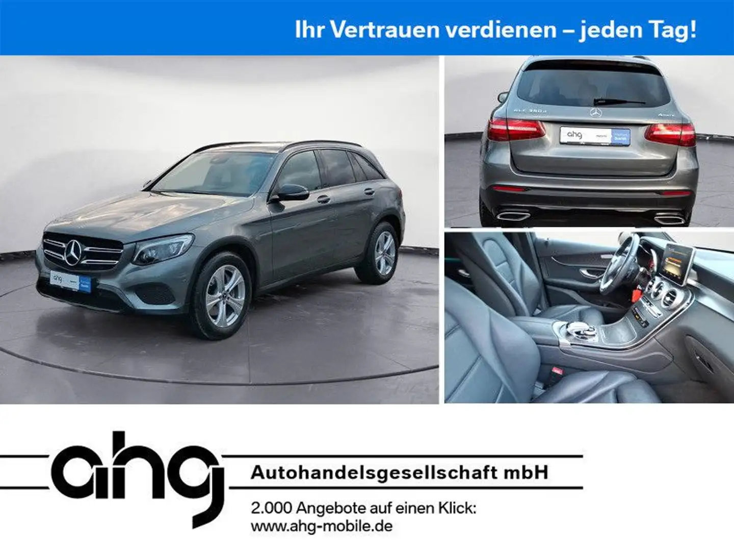 Mercedes-Benz GLC 350 d 4MATIC *Night*Comand*Pano*Kamera*Spur- Gris - 1