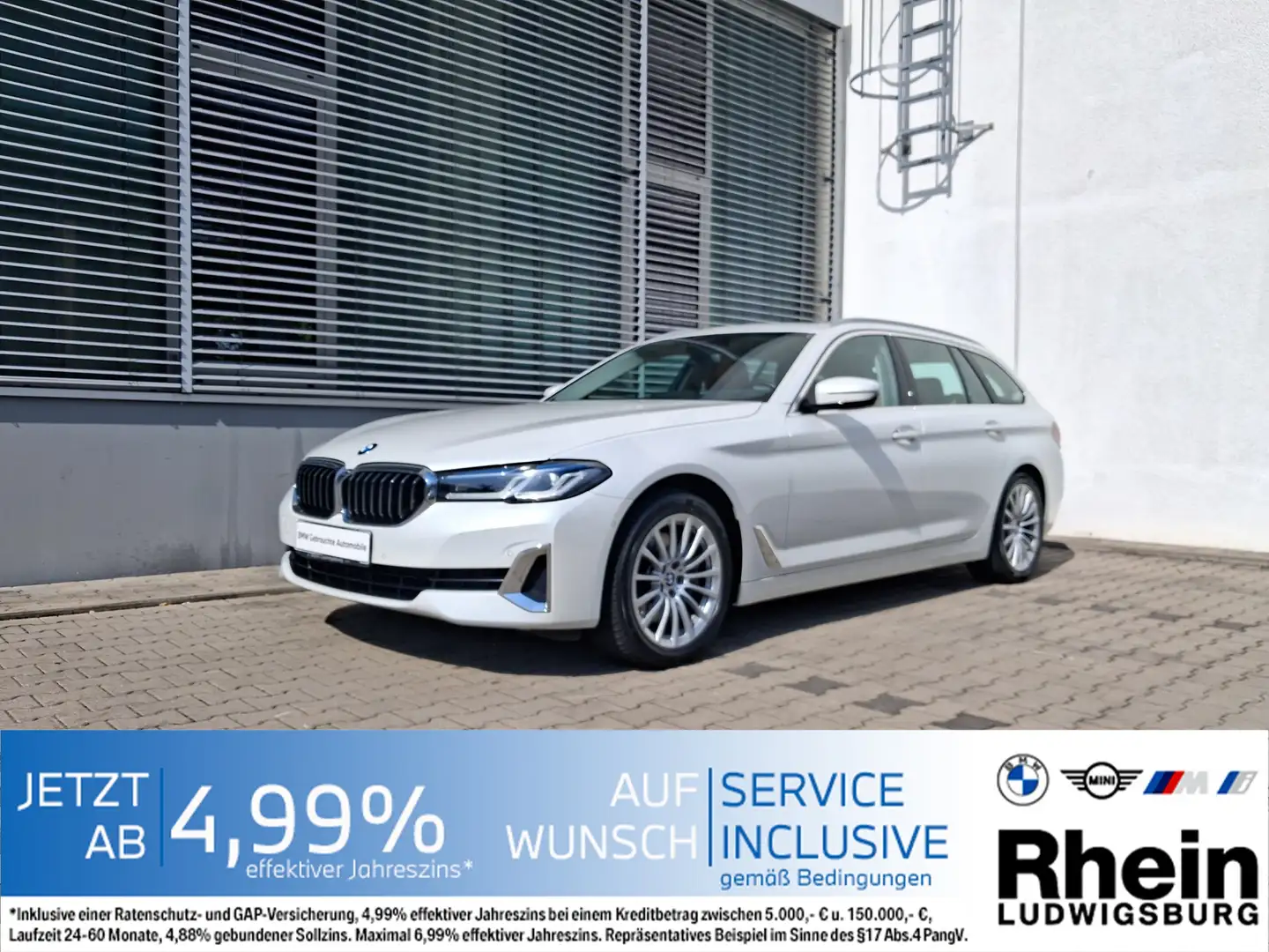 BMW 540 I XDr Luxury Line Laser Navi HUD DrivAs Pano Weiß - 1