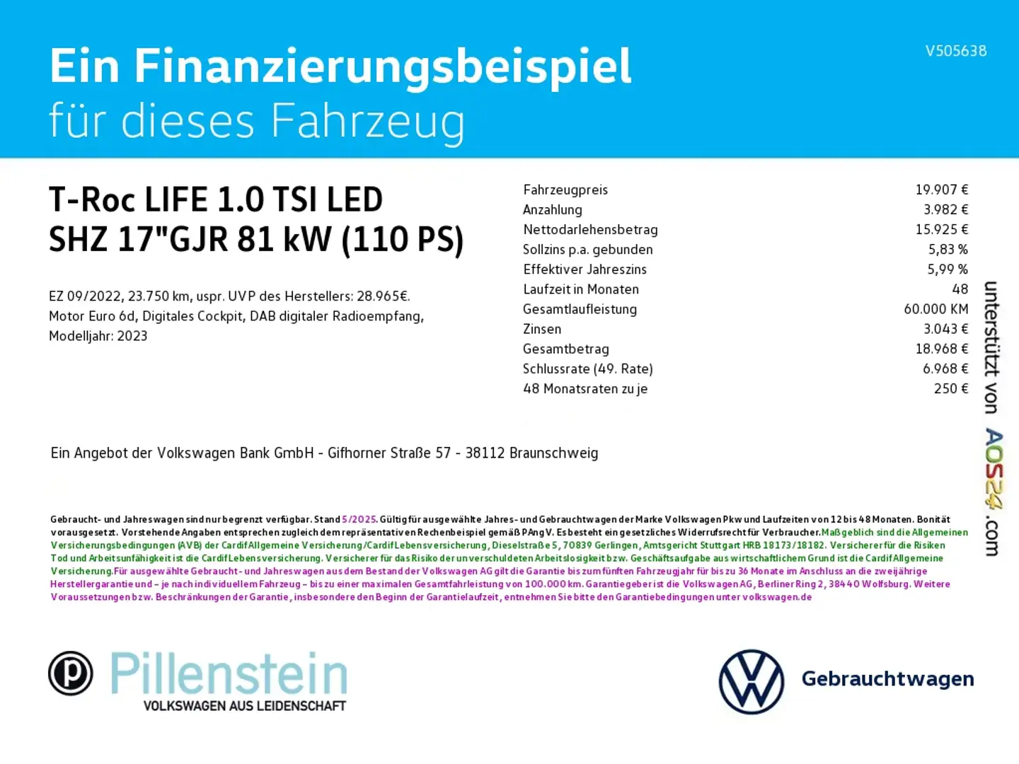 Volkswagen T-Roc LIFE 1.0 TSI LED SHZ 17"GJR LANEASSIST Schwarz - 2