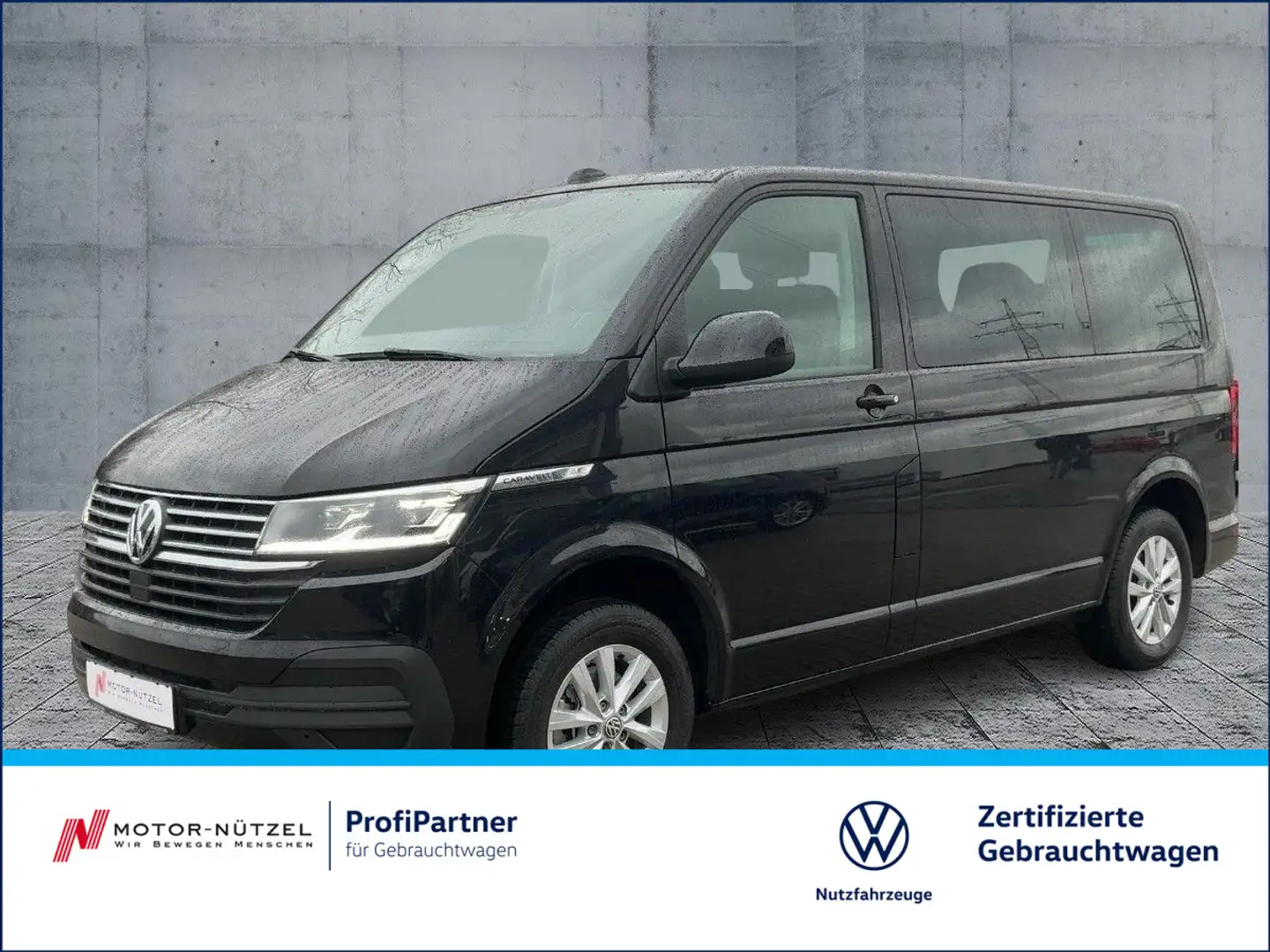 Volkswagen T6.1 Caravelle 2.0TDI DSG LED+NAV+ACC+SHZ+PDC+AH Schwarz - 1