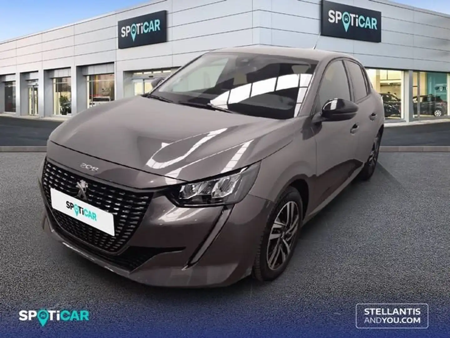 Peugeot 208 1.2 Puretech S&S Allure 100 Gris - 1