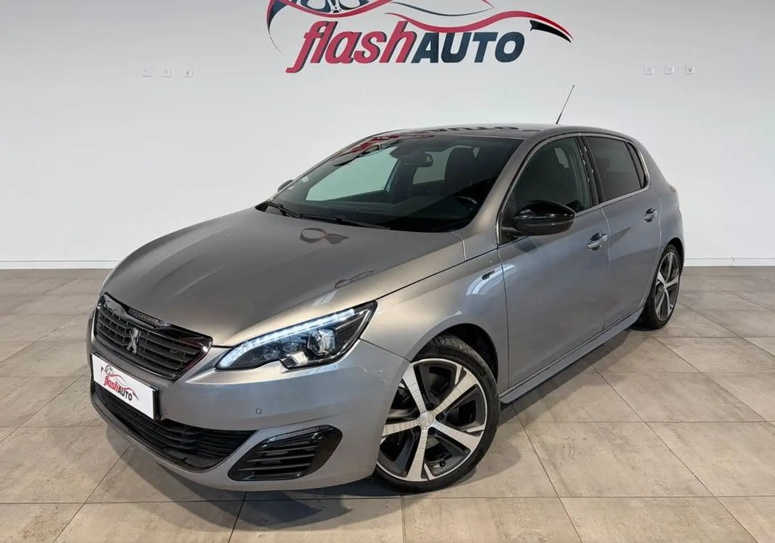 Peugeot 308 II 2.0 BlueHDi 180cv GT-BVA-2016 Gris - 1