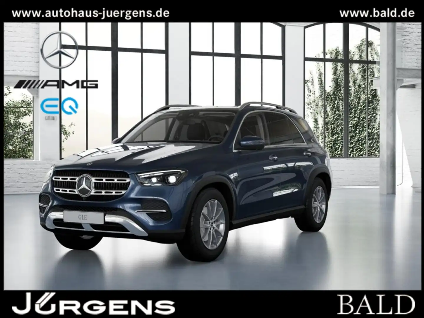 Mercedes-Benz GLE 350 de 4MATIC +MBUX+Wide+Pano+Burm+AHK+360 Blau - 1