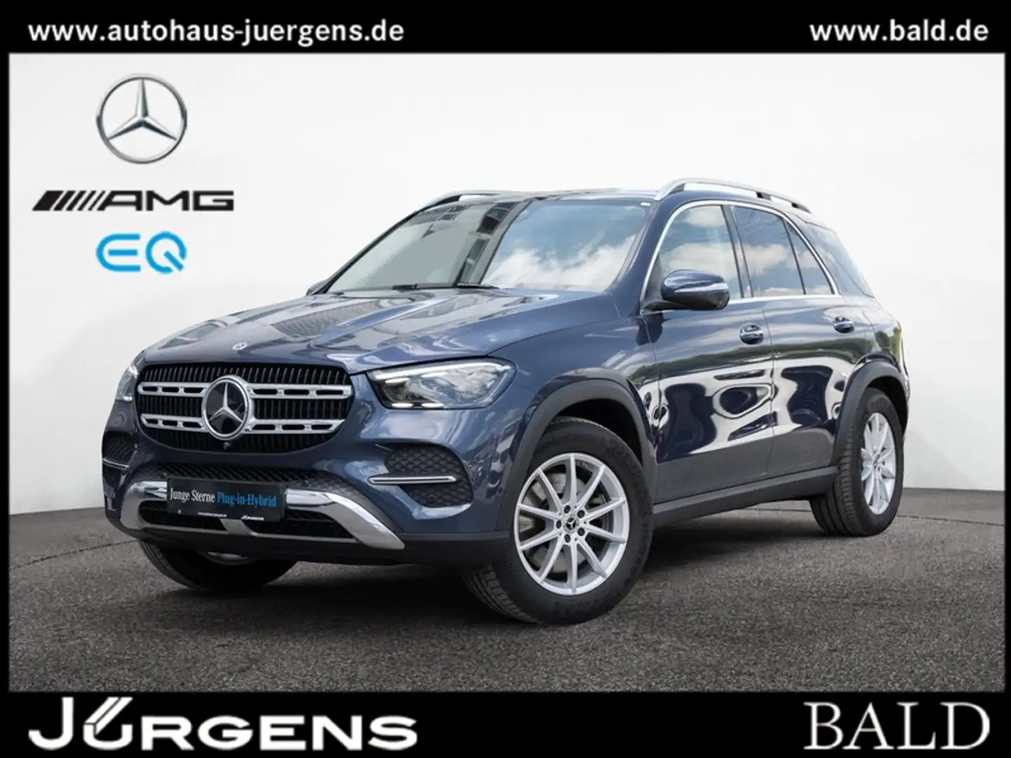 Mercedes-Benz GLE 350 de 4M MLB/360/Pano/AHK/Distr/Memo/19' Blau - 2