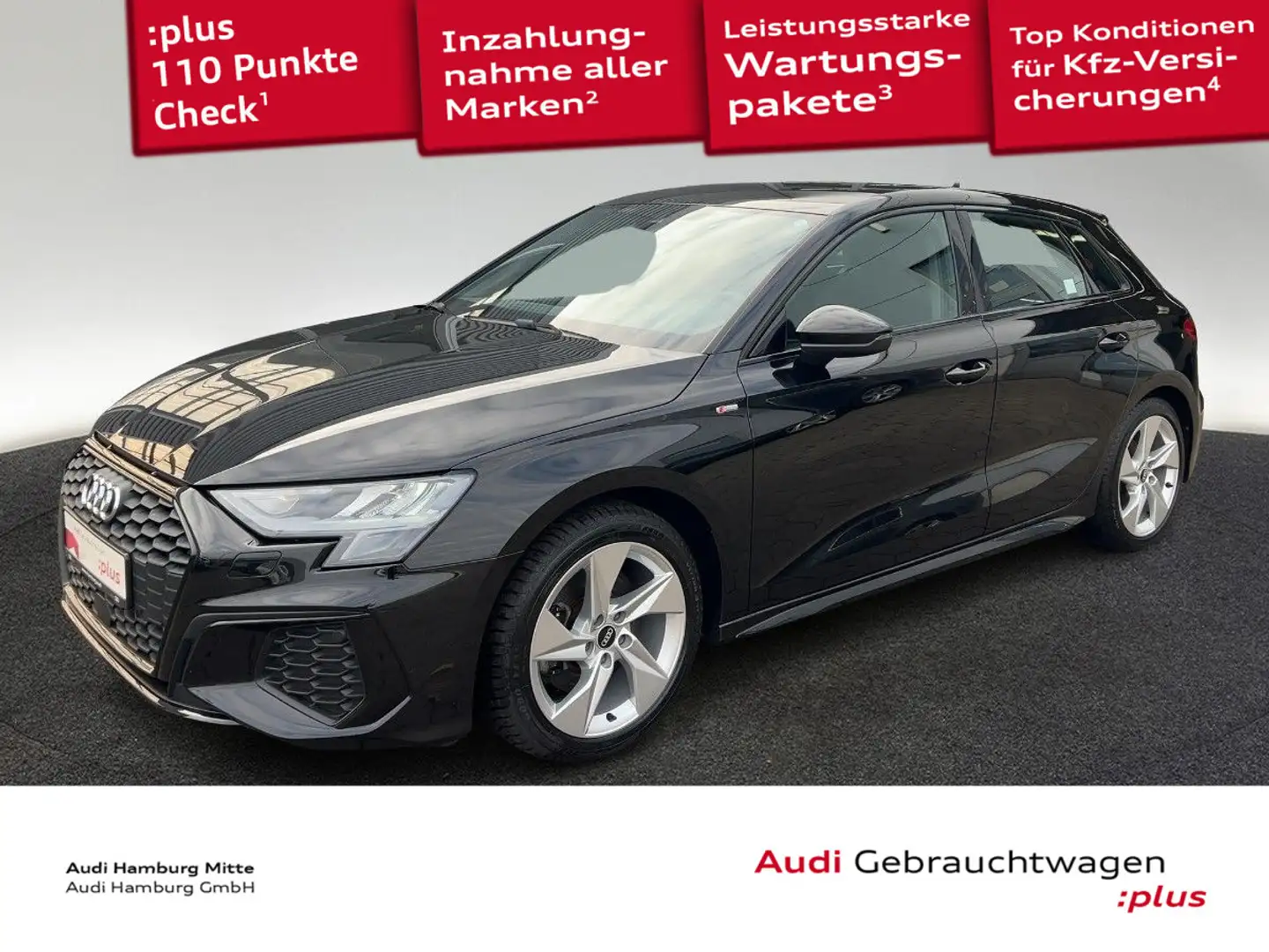 Audi A3 35 TFSI S line S tronic Navi Sitzhe Noir - 1