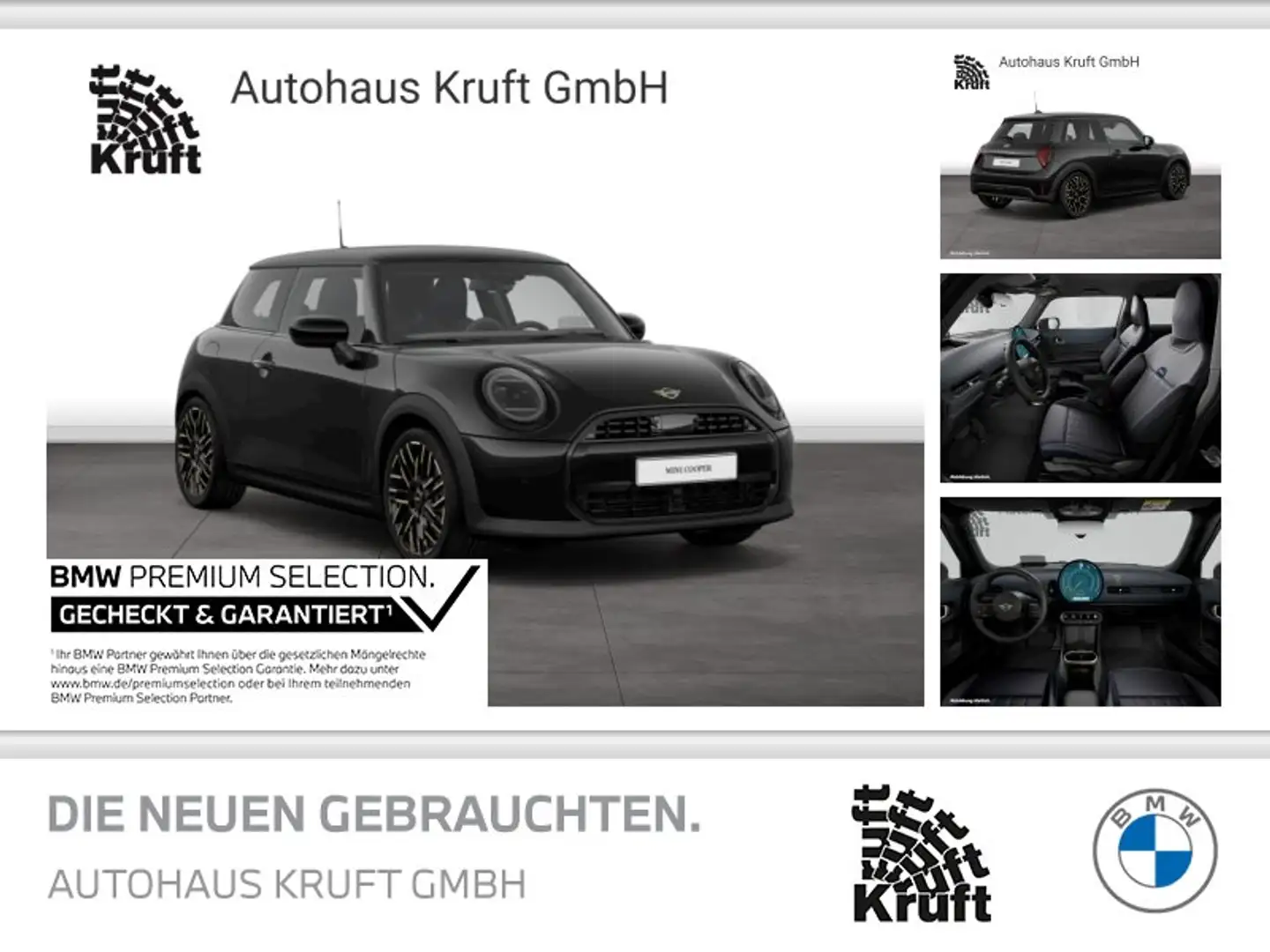 MINI Cooper C 3tür FAVOURED+JCW SITZE+HUD+KAMERA+LM18 Schwarz - 1