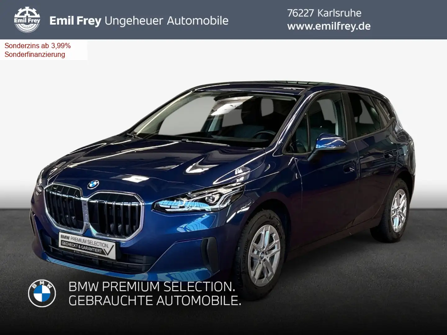 BMW 218 218d Active Tourer Aut. LED AHK Blau - 1