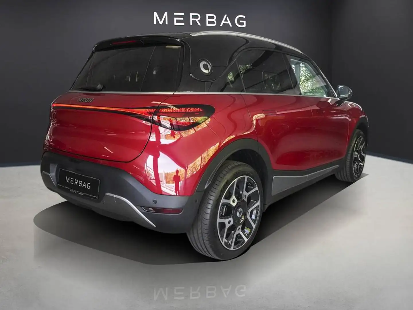 smart #1 PULSE-LEDER-KAMERA-NAVI-DISTRONIC-HUD Rot - 2