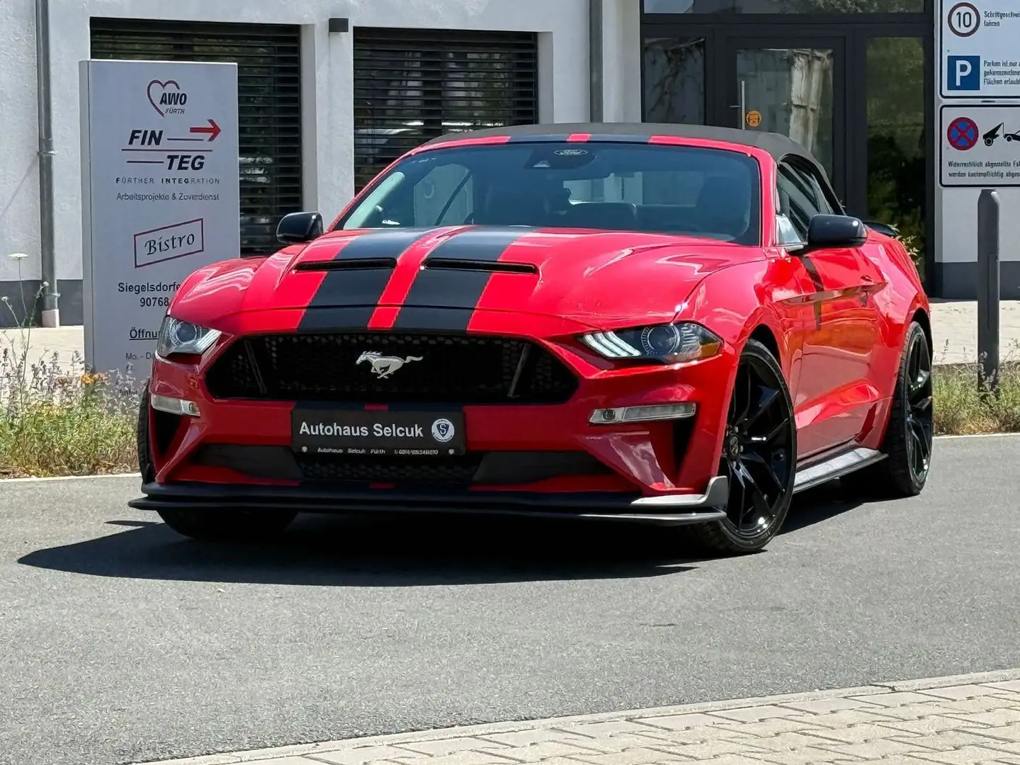 Ford Mustang Shelby GT 500 Look Cabrio *SHZ*Navi*SBL* Rouge - 1