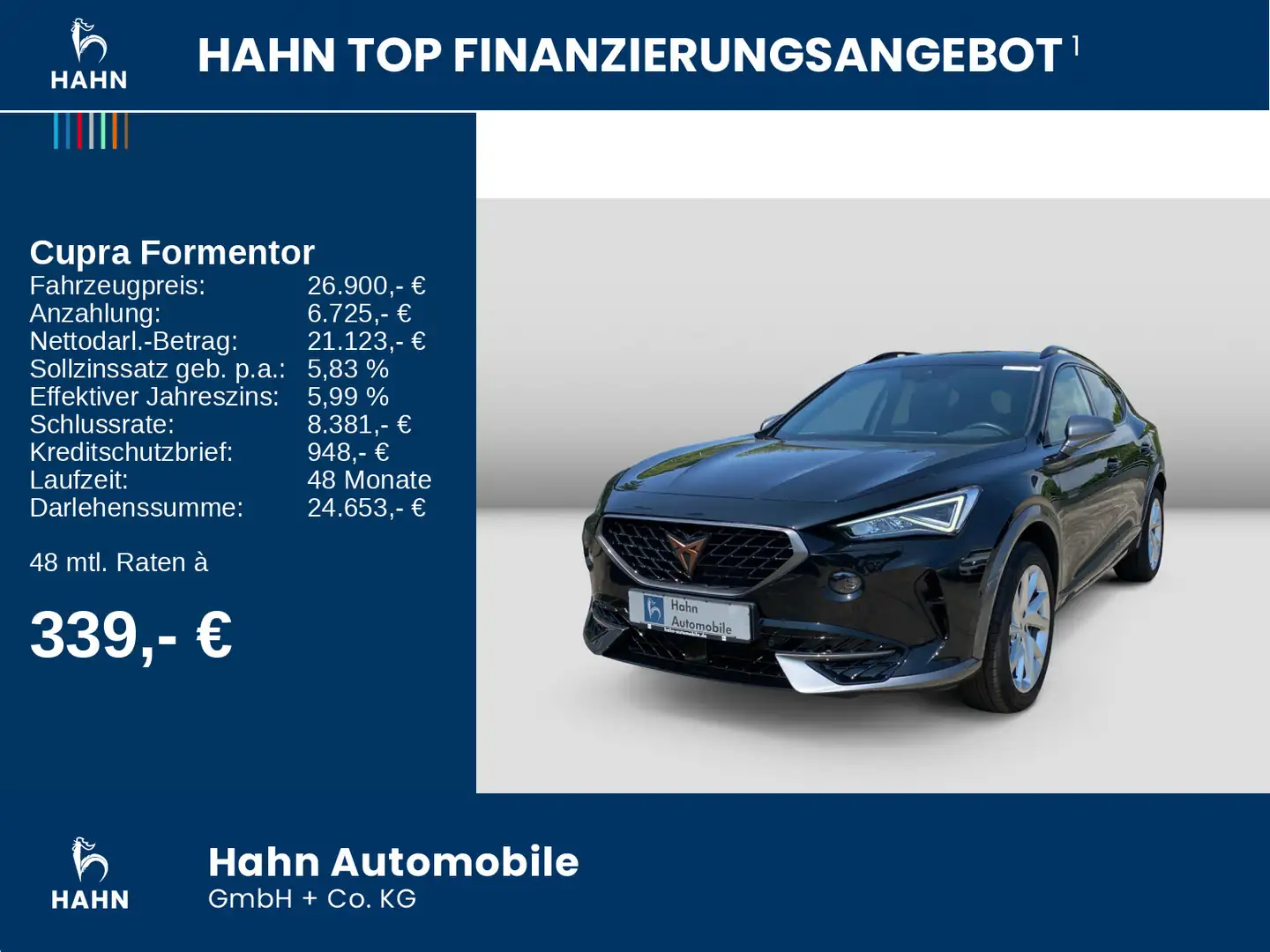 CUPRA Formentor 1.5TSI DSG LED ACC PDC DAB Kessy Schwarz - 2