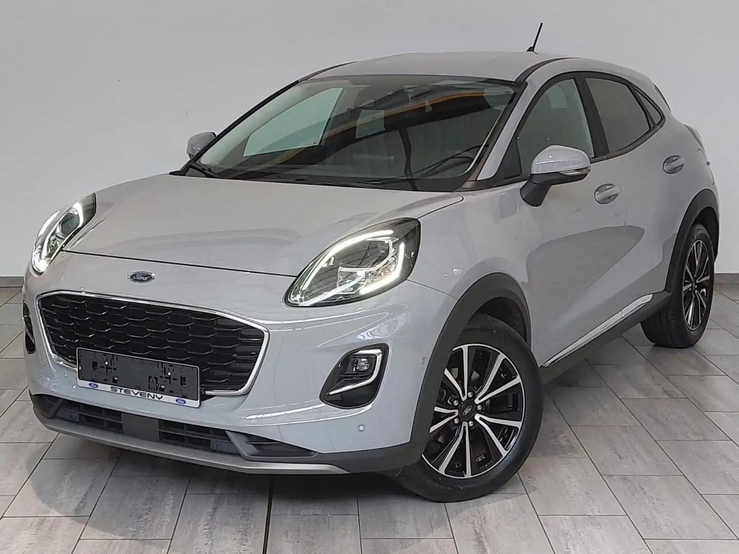 Ford Puma TITANIUM 1.0 EcoBoost 125CV mHEV AUTO*GPS*CLIM Gris - 1