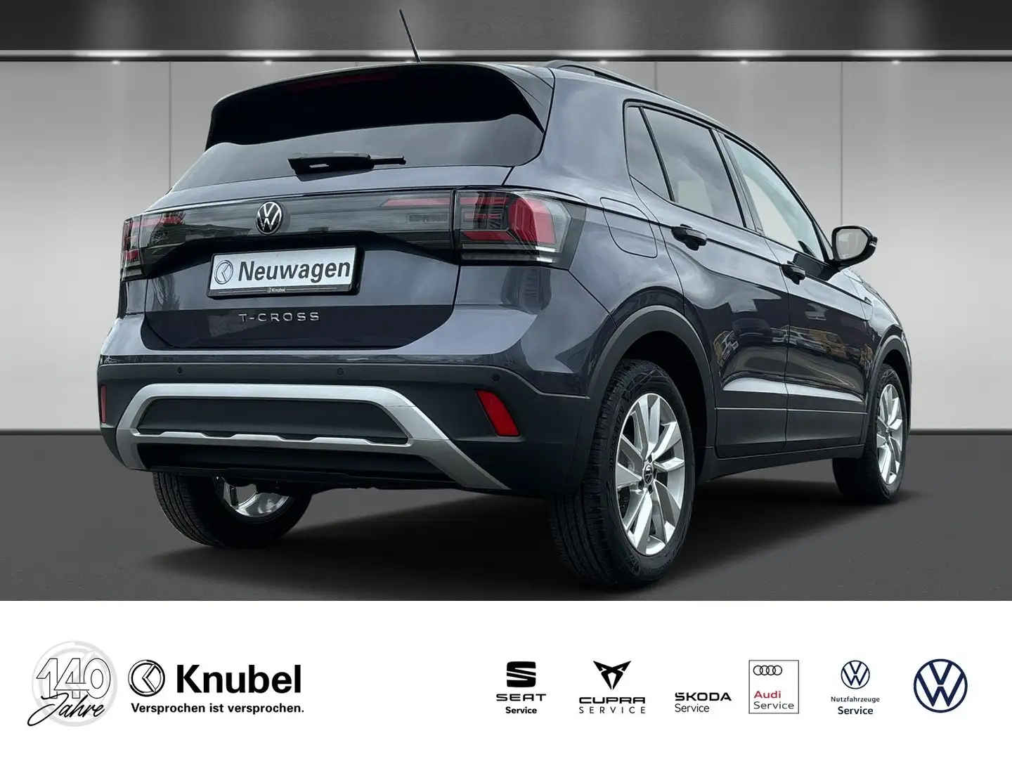 Volkswagen T-Cross IQ.DRIVE 1.0 TSI LED AHK ACC Dig.Cockpit Gris - 2