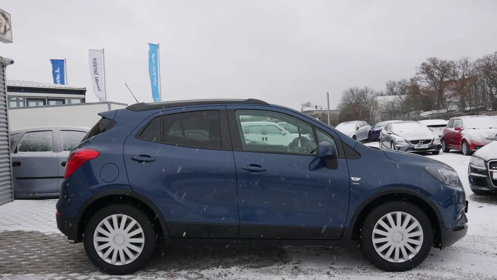 Opel Mokka X Automatik 1. Hand Scheckheft Sitzheizung Tempomat Blau - 2