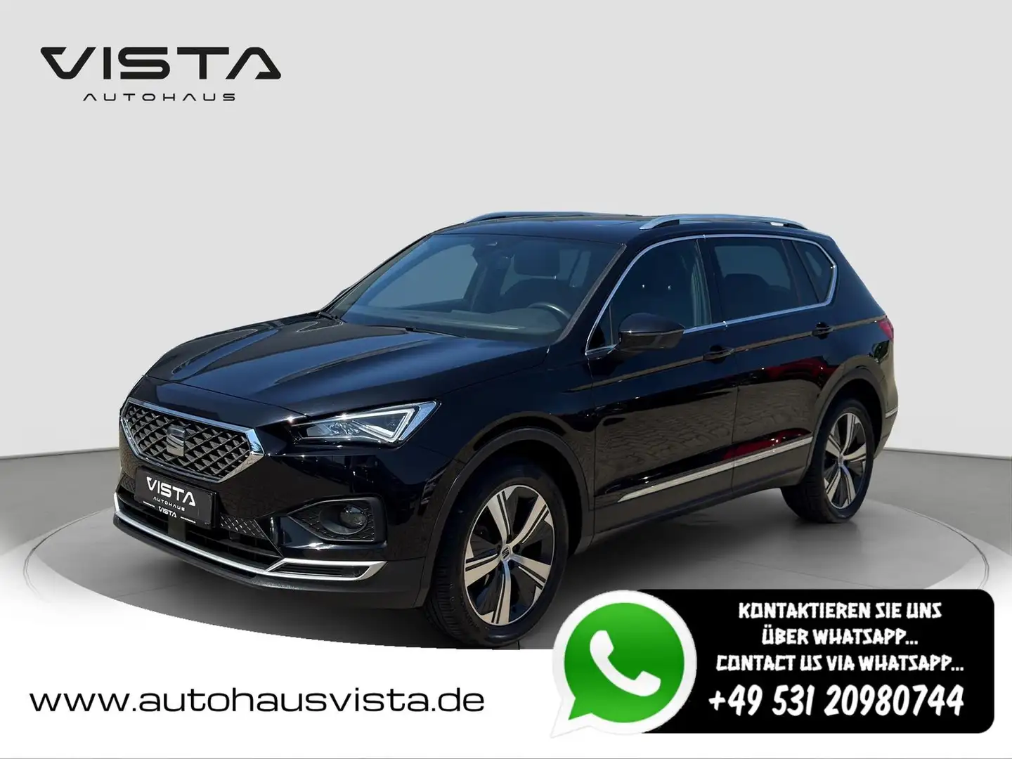 SEAT Tarraco Xcellence*7SITZER*SHZ*APP*PANO*KAM*NAVI* Schwarz - 1