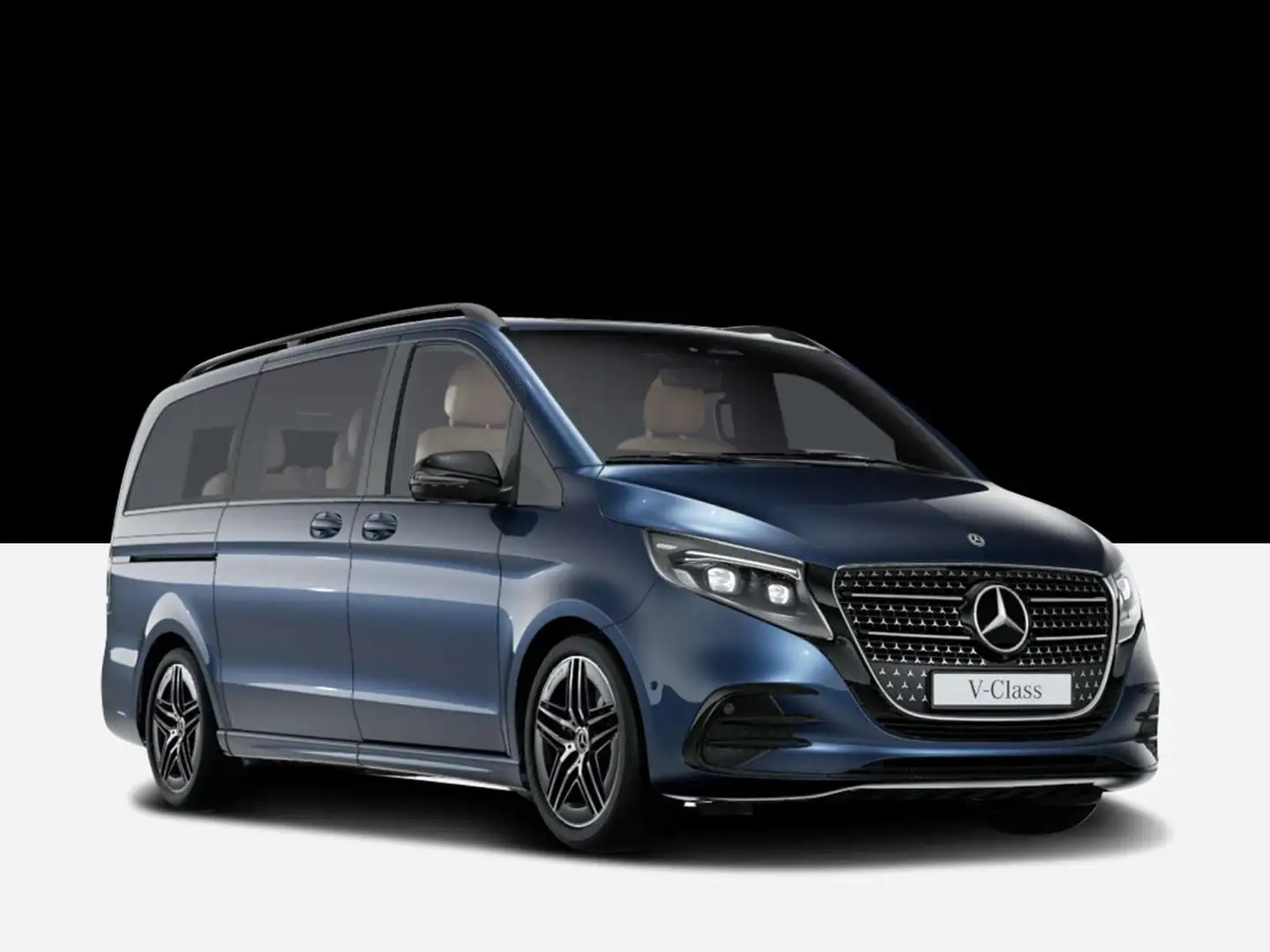 Mercedes-Benz V 300 V 300 d 4MATIC EXCLUSIVE Lang  AMG Line/Basic/Navi Blauw - 1