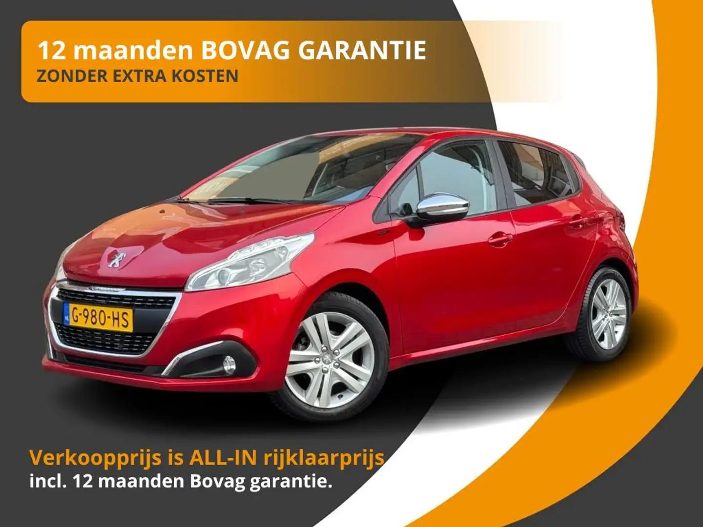 Peugeot 208 1.2 SIGNATURE 5-DEURS CARPLAY/TREKHAAK/LED/CRUISE/ Rouge - 1