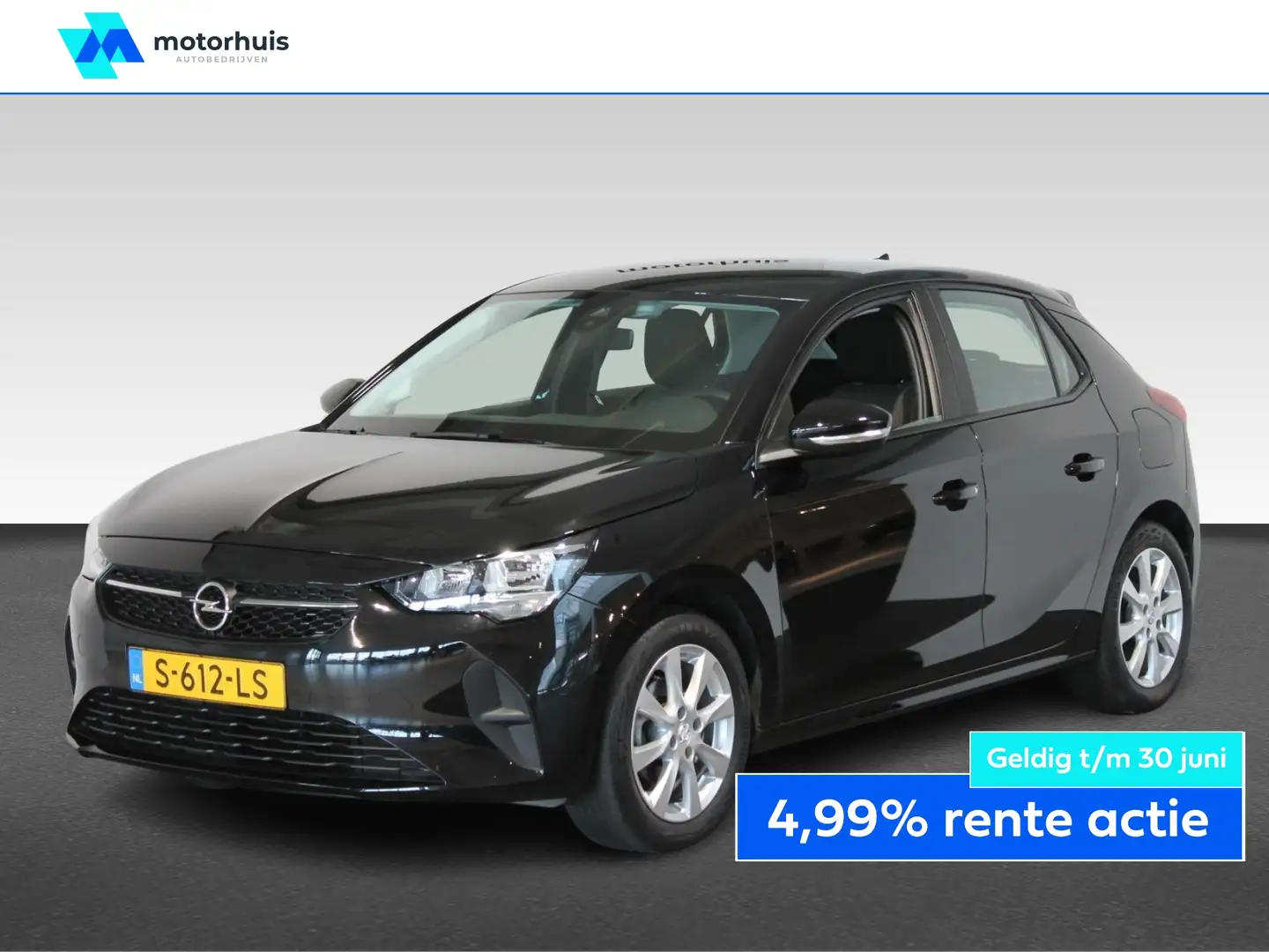 Opel Corsa 1.2 Start/Stop 75pk Edition - Rijdende Demo bezich Zwart - 1