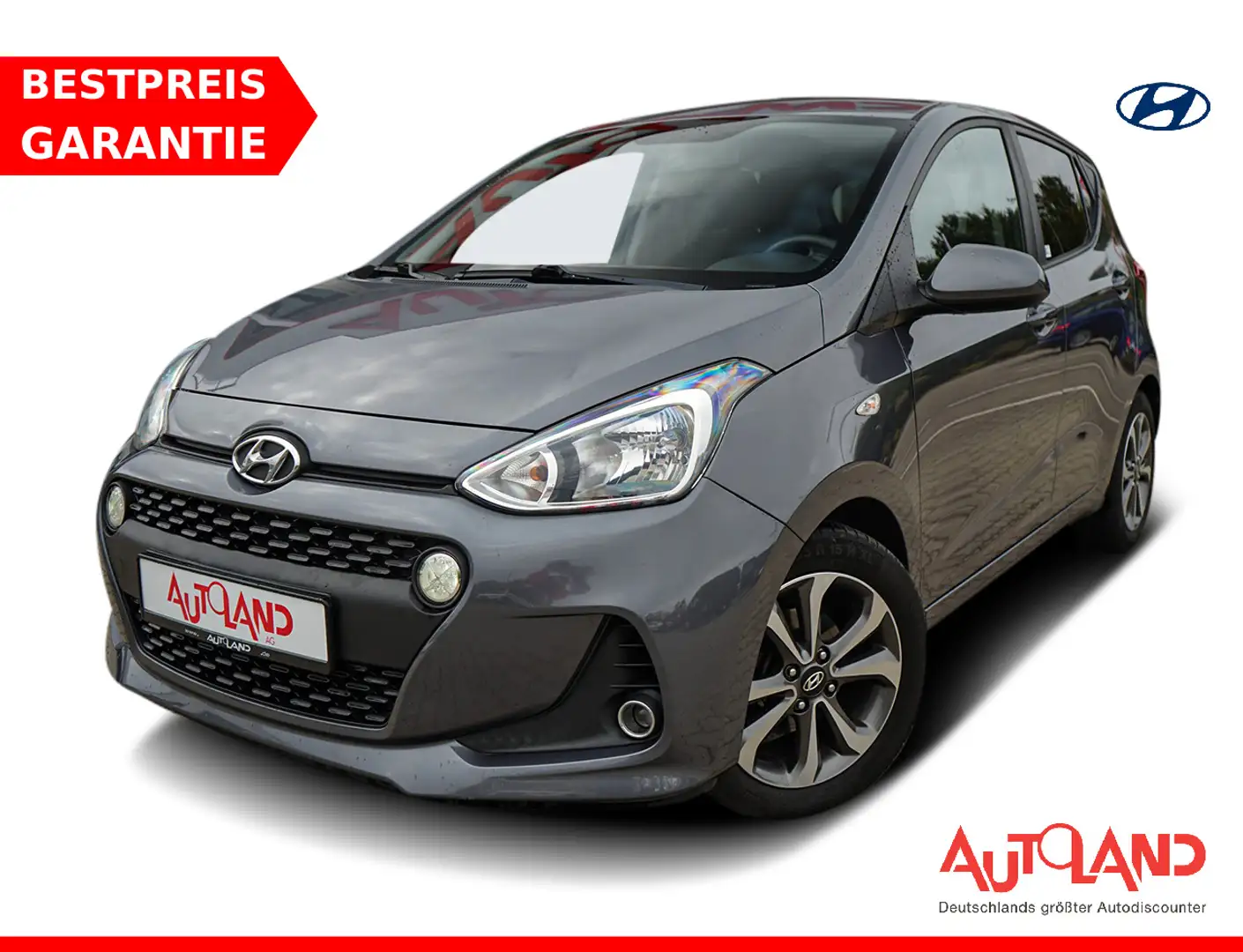 Hyundai i10 1.2 YES! Navi Android Apple Tempomat DAB Grau - 1