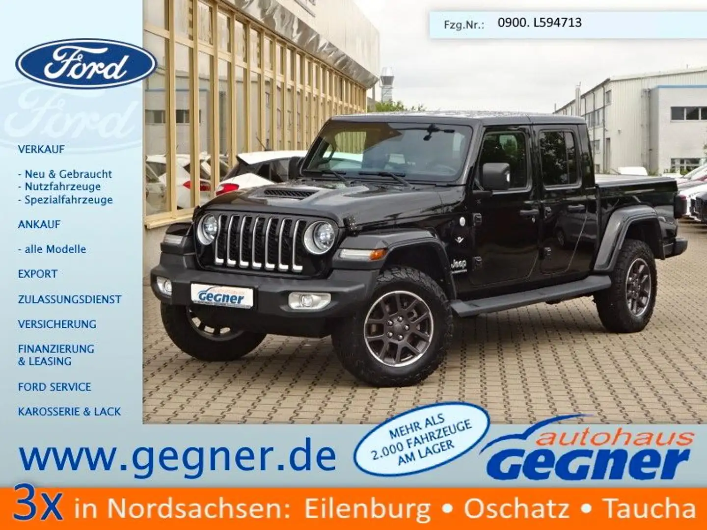 Jeep Gladiator 264PS Autm. Overland 4WD ACC DualTop Schwarz - 1