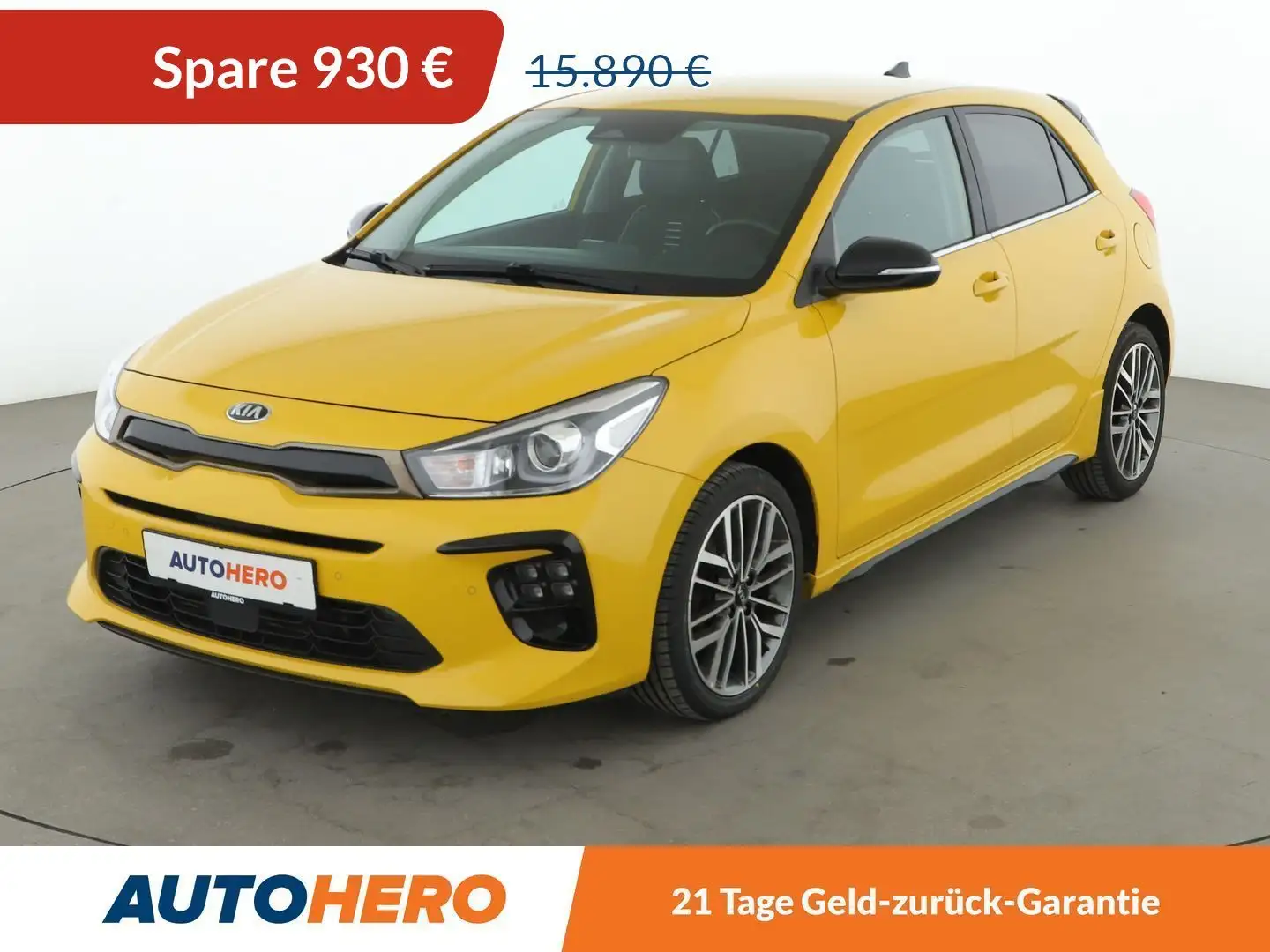 Kia Rio 1.0 TGDI GT Line*NAVI*TEMPO*CAM*PDC*SHZ* Gelb - 1