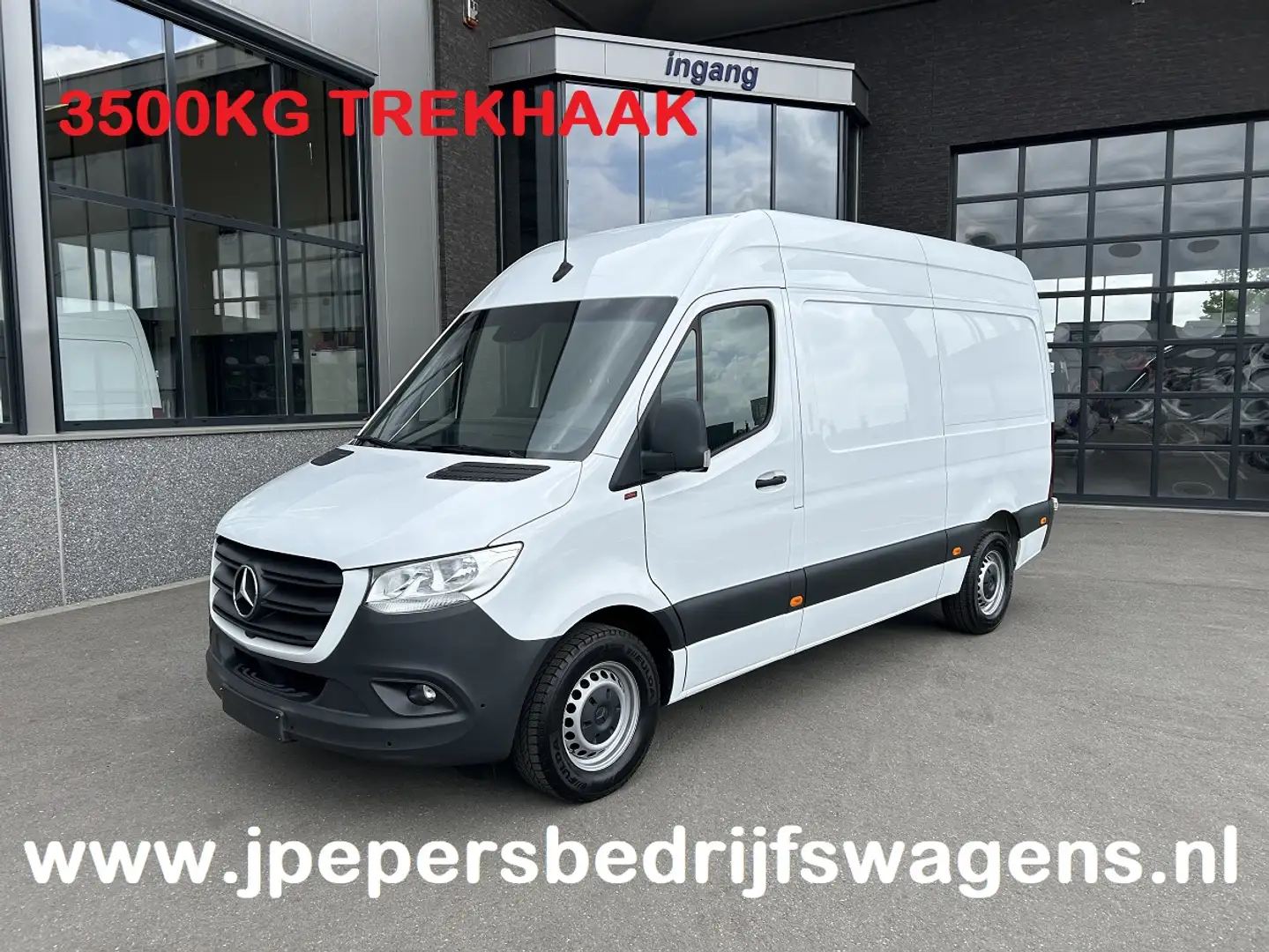 Mercedes-Benz Sprinter 319 CDI L2 H2 3.0 V6 / 3500KG Trekhaak / 360 Camer Wit - 1