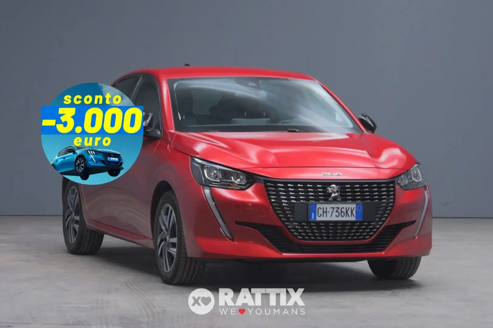 Peugeot 208 1.2 PureTech 75CV Allure Rosso - 1