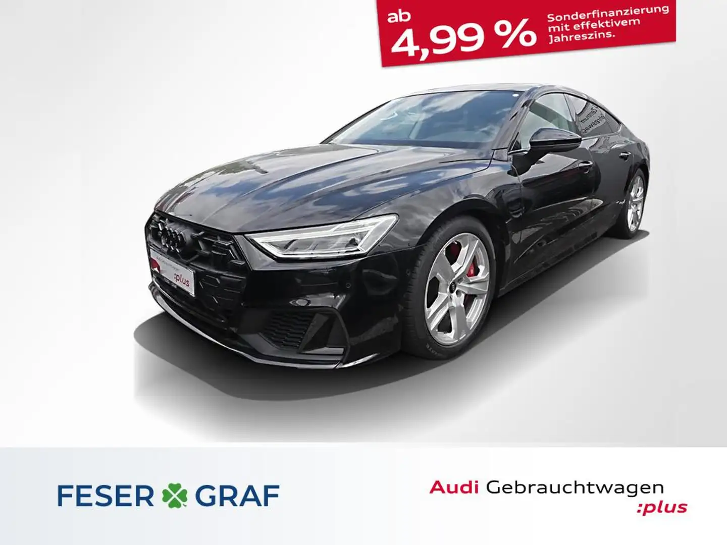 Audi S7 Sportback TDI Navi 4xSHZ Pano ACC Leder LED Schwarz - 1