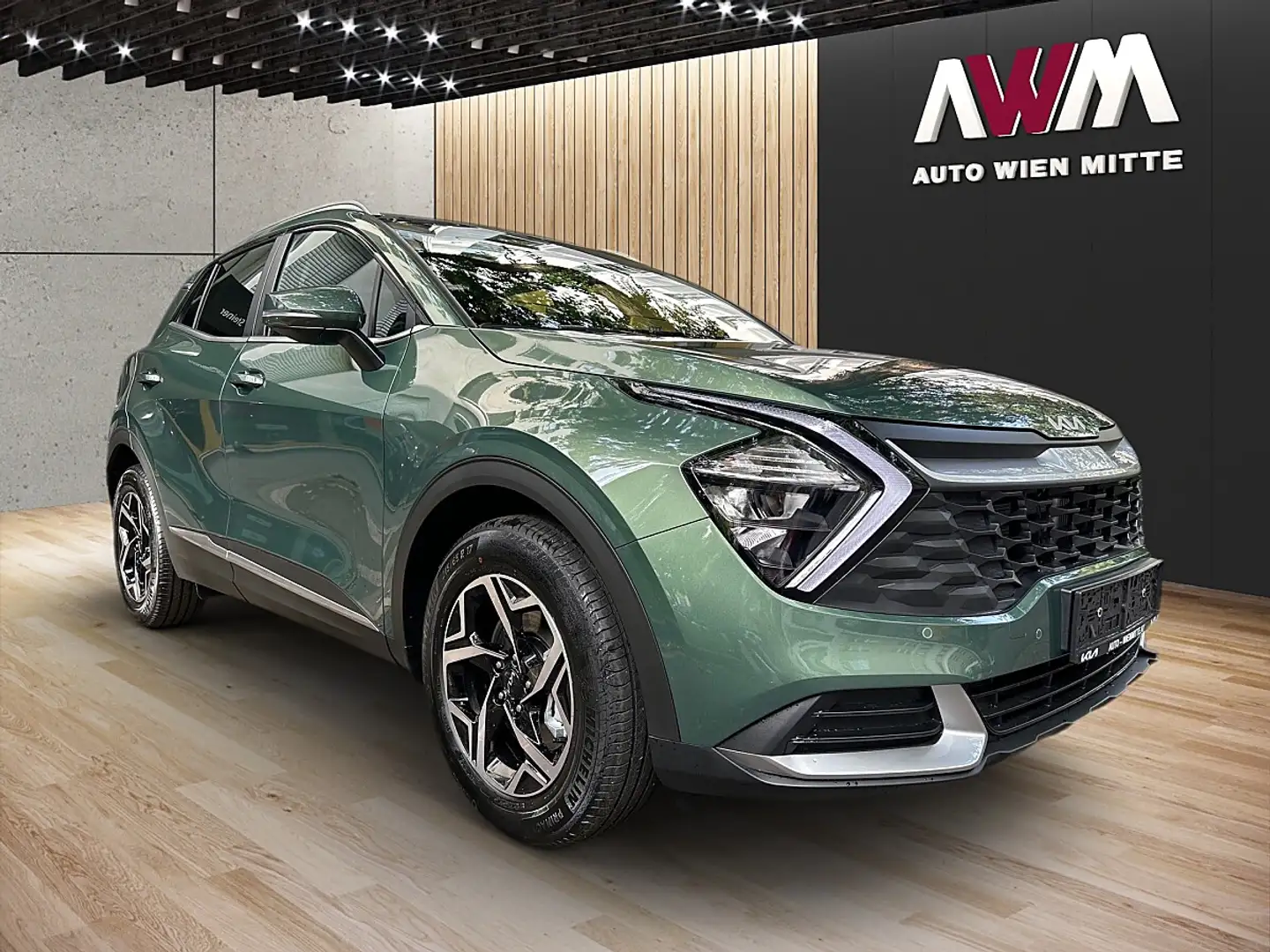Kia Sportage 1,6 TGDI HEV Silber Aut.| AUTO WIEN MITTE Grün - 2