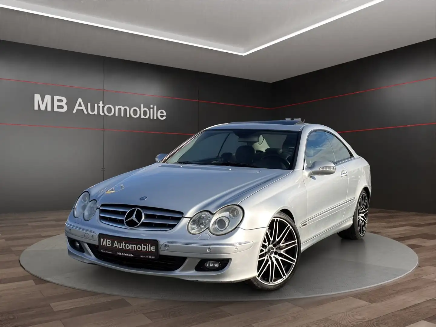 Mercedes-Benz CLK 320 CDI Coupe GSD/Navi/Leder/Bi-Xenon Silber - 1
