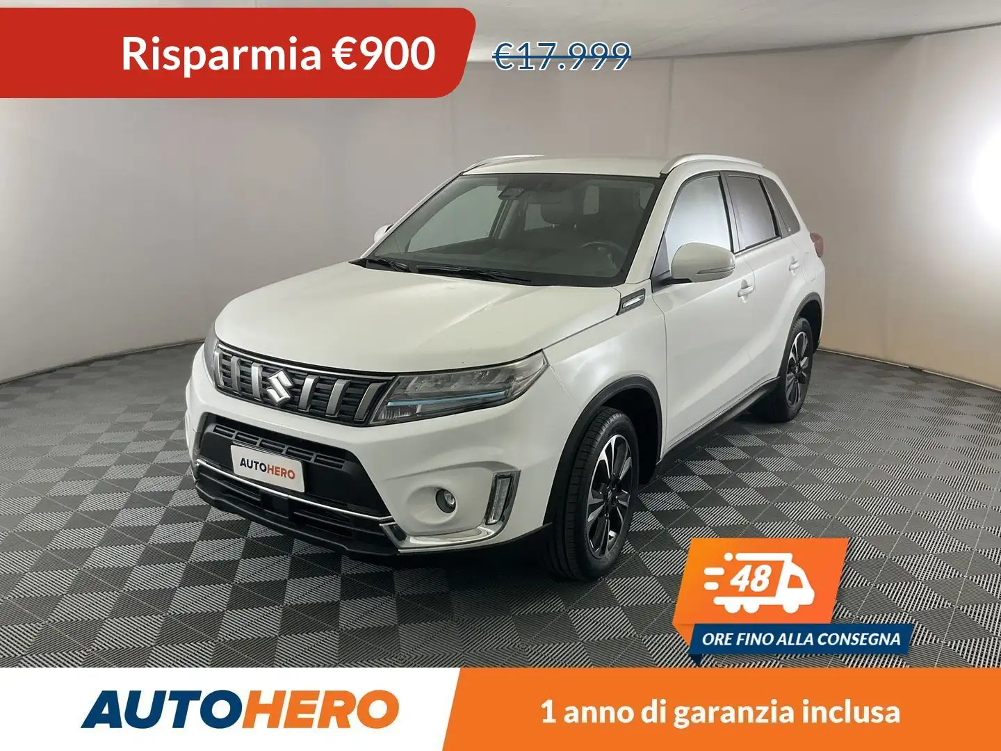 Suzuki Vitara 1.4 BoosterJet Mild-Hybrid Top MHEV Bianco - 1