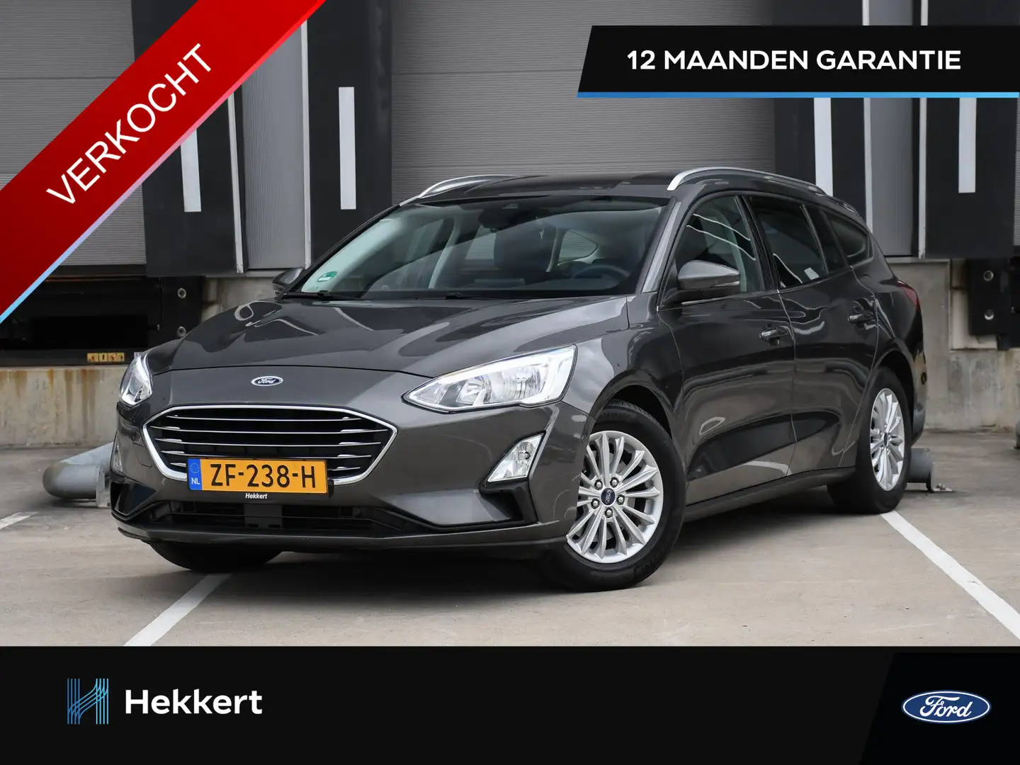 Ford Focus Wagon Titanium Business 1.0 EcoBoost 125pk Automaa Grijs - 1