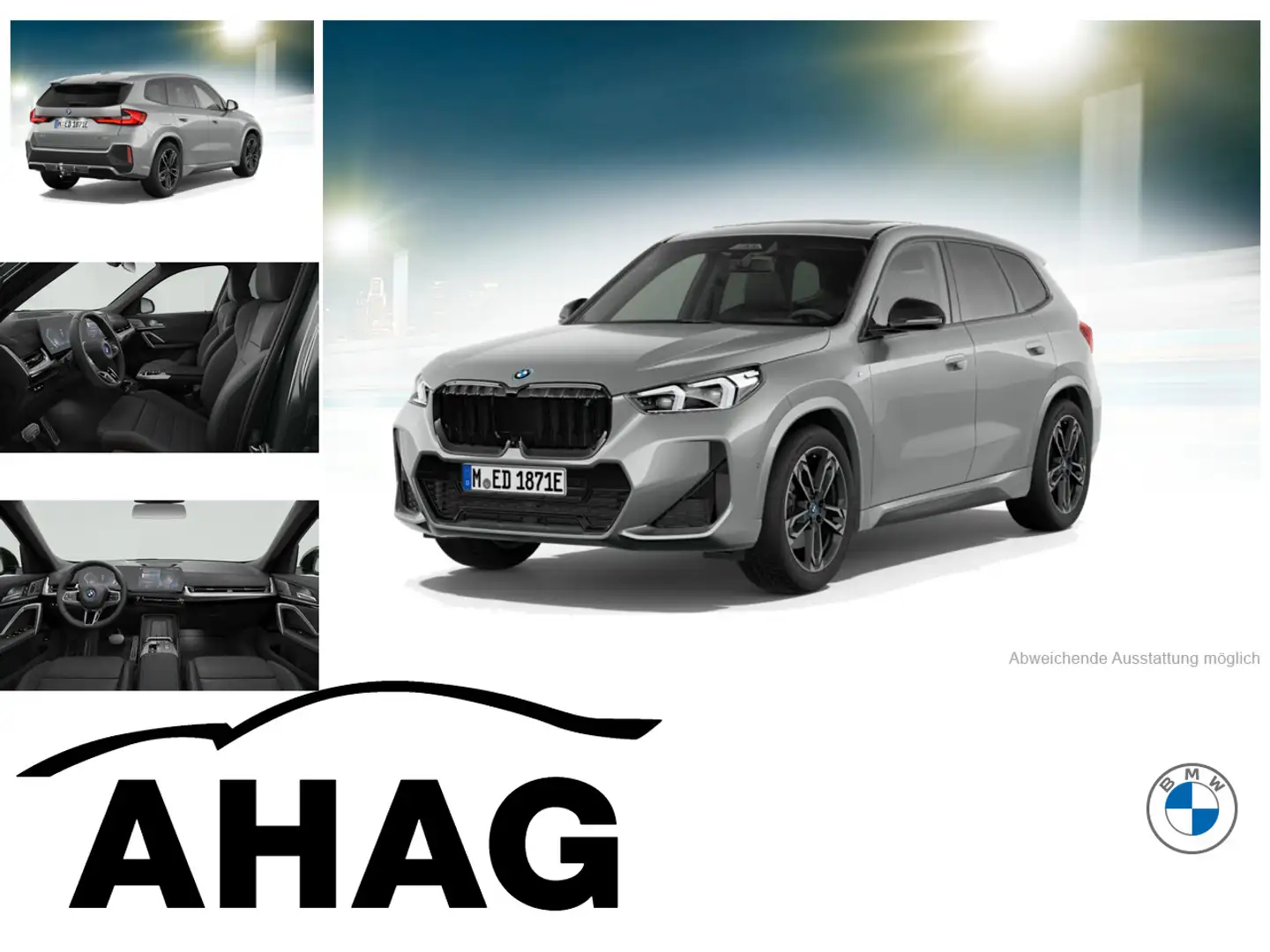 BMW iX1 xDrive30 M Sport Pano HUD AHK H/K ACC 360Â° Silber - 1