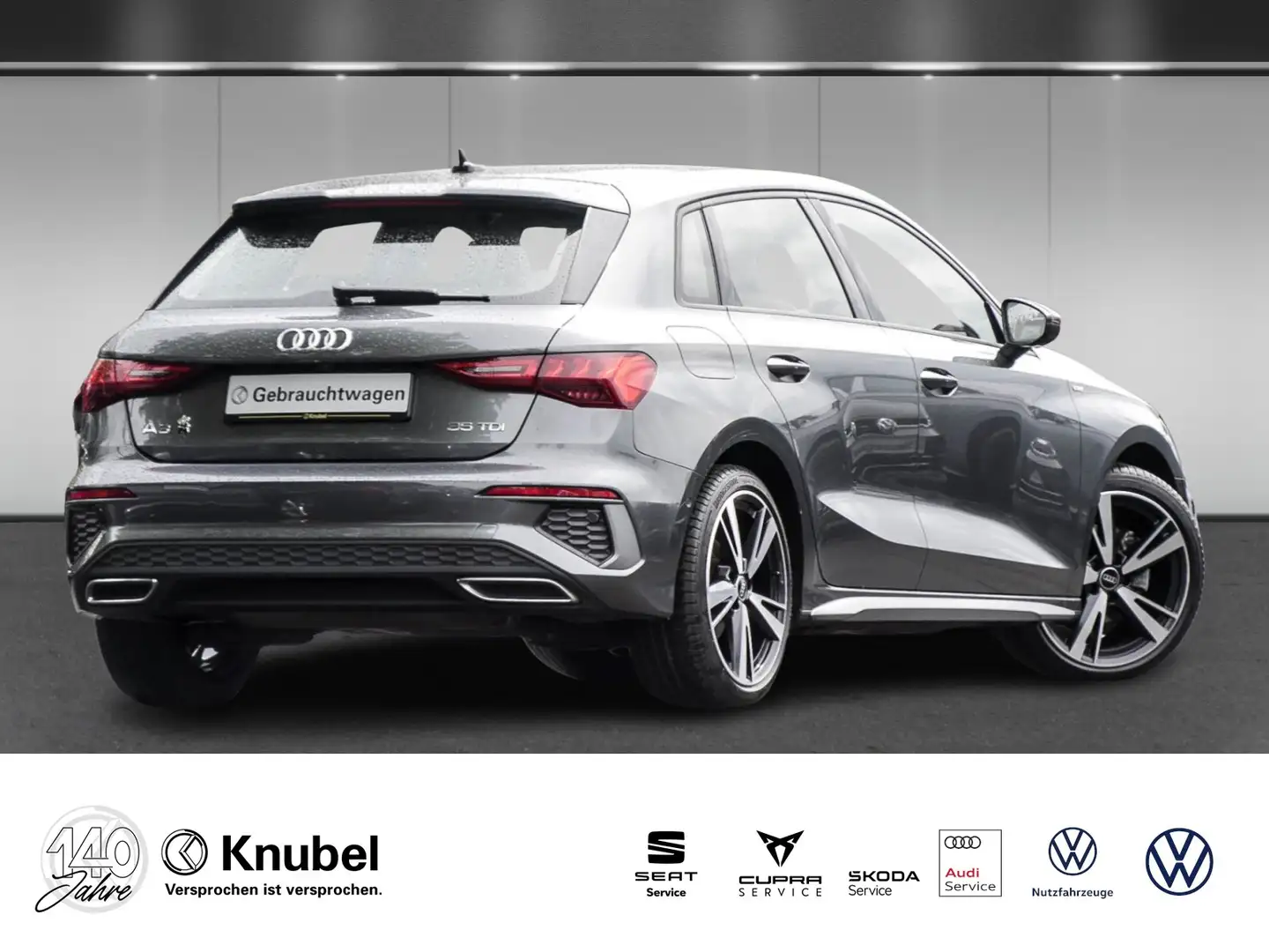 Audi A3 Sportback S line 35 TDI S tronic Nav+ B&O ACC R... Grigio - 2