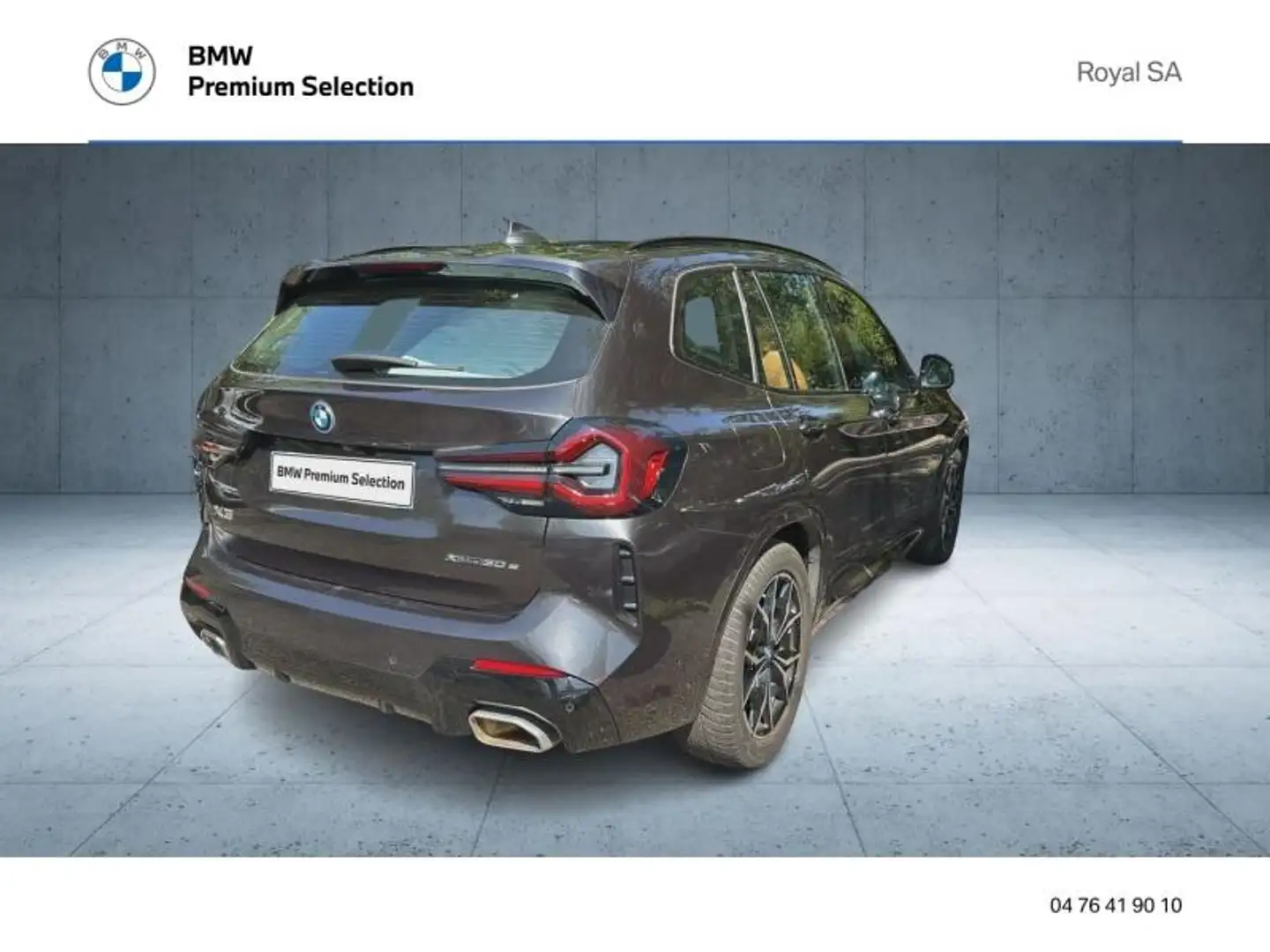 BMW X3 xDrive30e 292ch M Sport Gris - 2