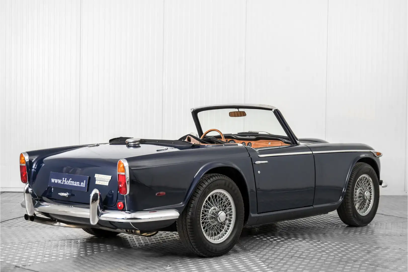 Triumph TR5 TR250 overdrive spaakwielen Blauw - 2