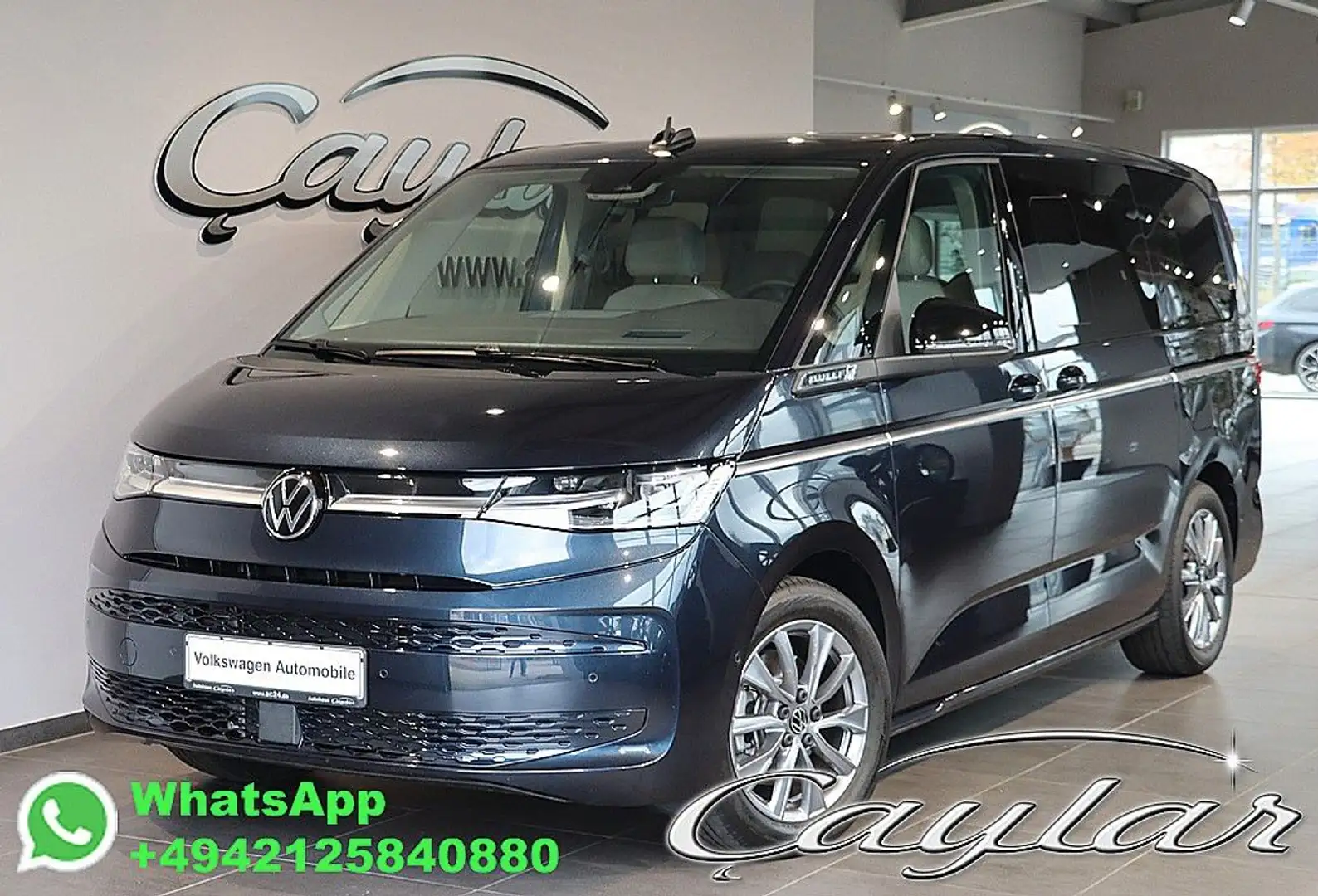 Volkswagen T7 Multivan T7 MULTIVAN TDI LANG 7SITZE PANO MASSAGE HUD AHK Blau - 1