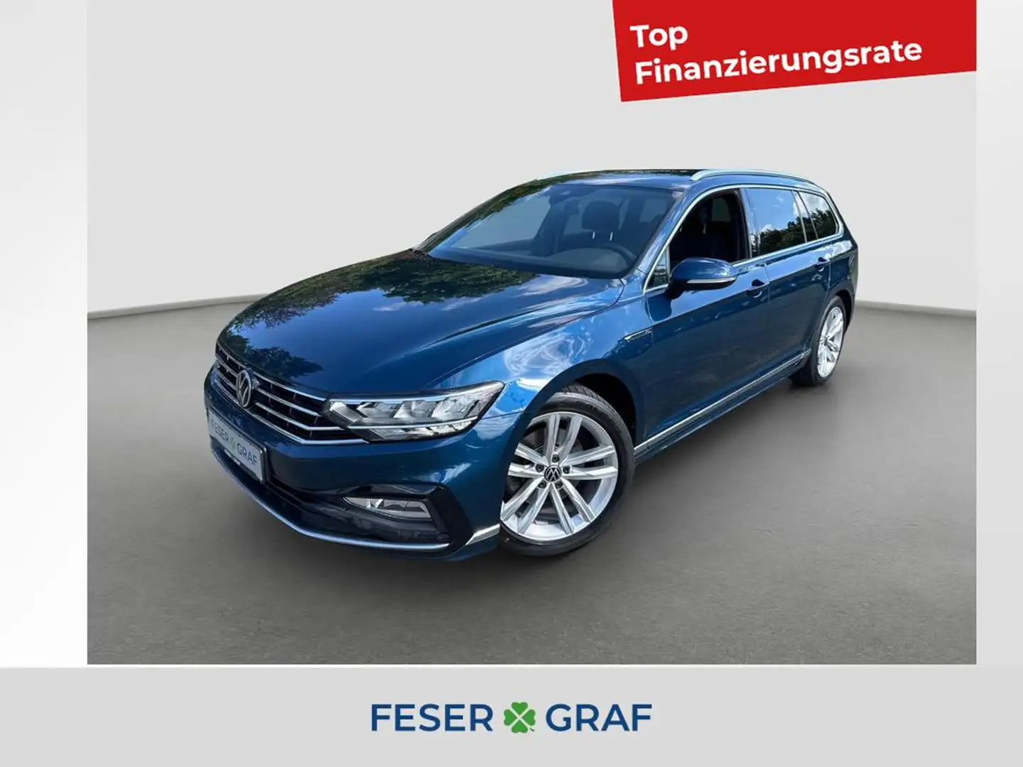 Volkswagen Passat Variant Business 4M 2.0TDI DSG R-Line AHK Blau - 1
