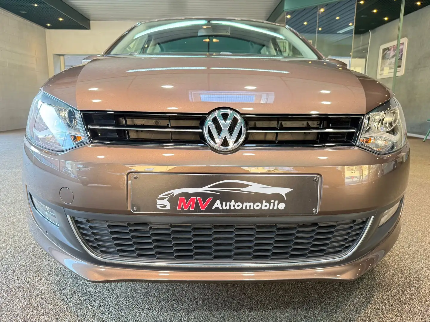 Volkswagen Polo 1.4i Highline * Navi * Semi-cuir * Clim auto Barna - 2