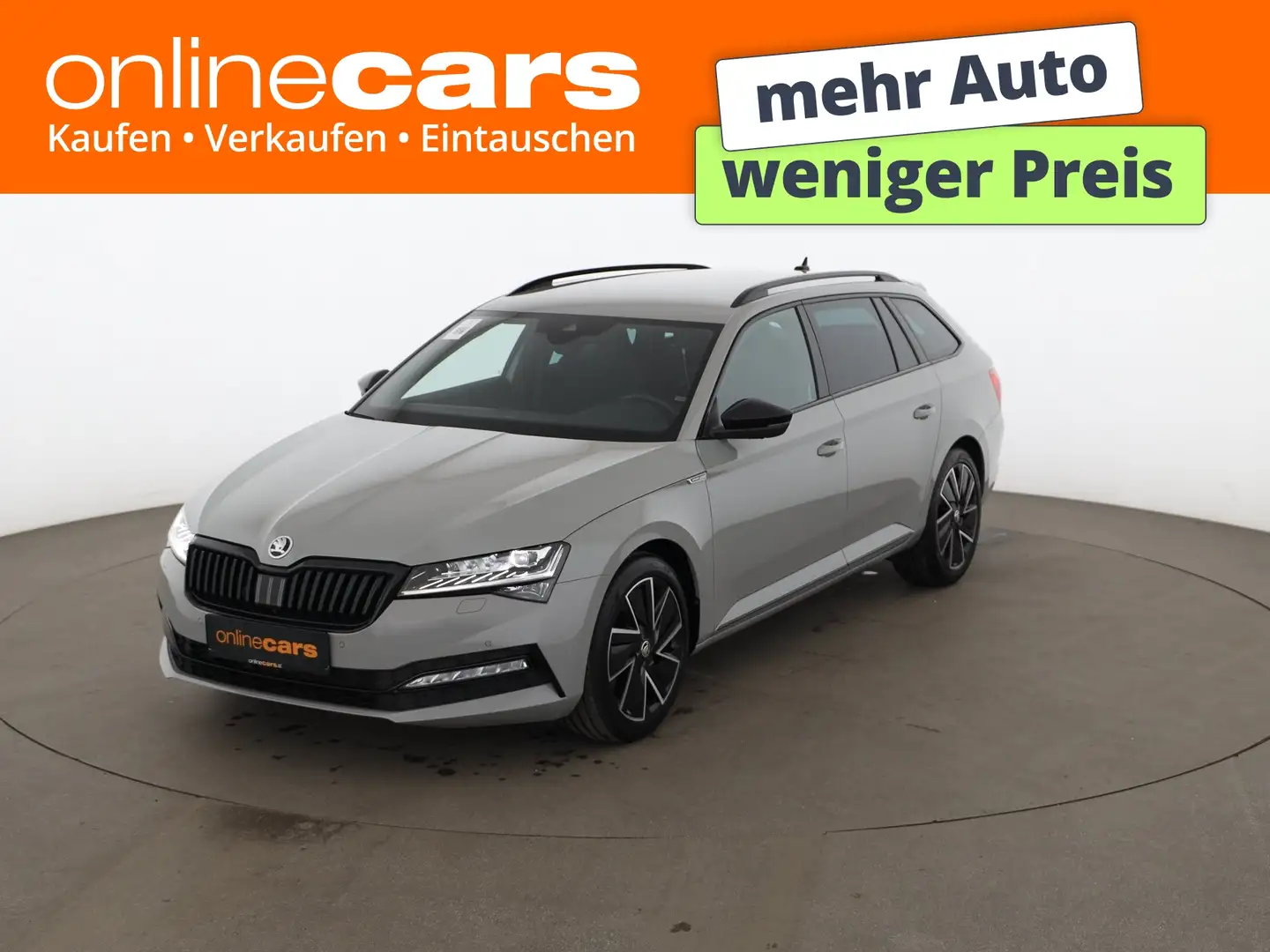 Skoda Superb Combi 2.0 TDI Sportline Aut MATRIX AHK NAV Gris - 1
